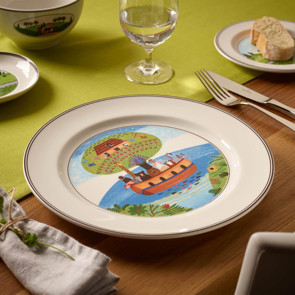 Villeroy & Boch Speiseteller »Speiseteller Arche Noah Design Naif ø 27 cm bunt«