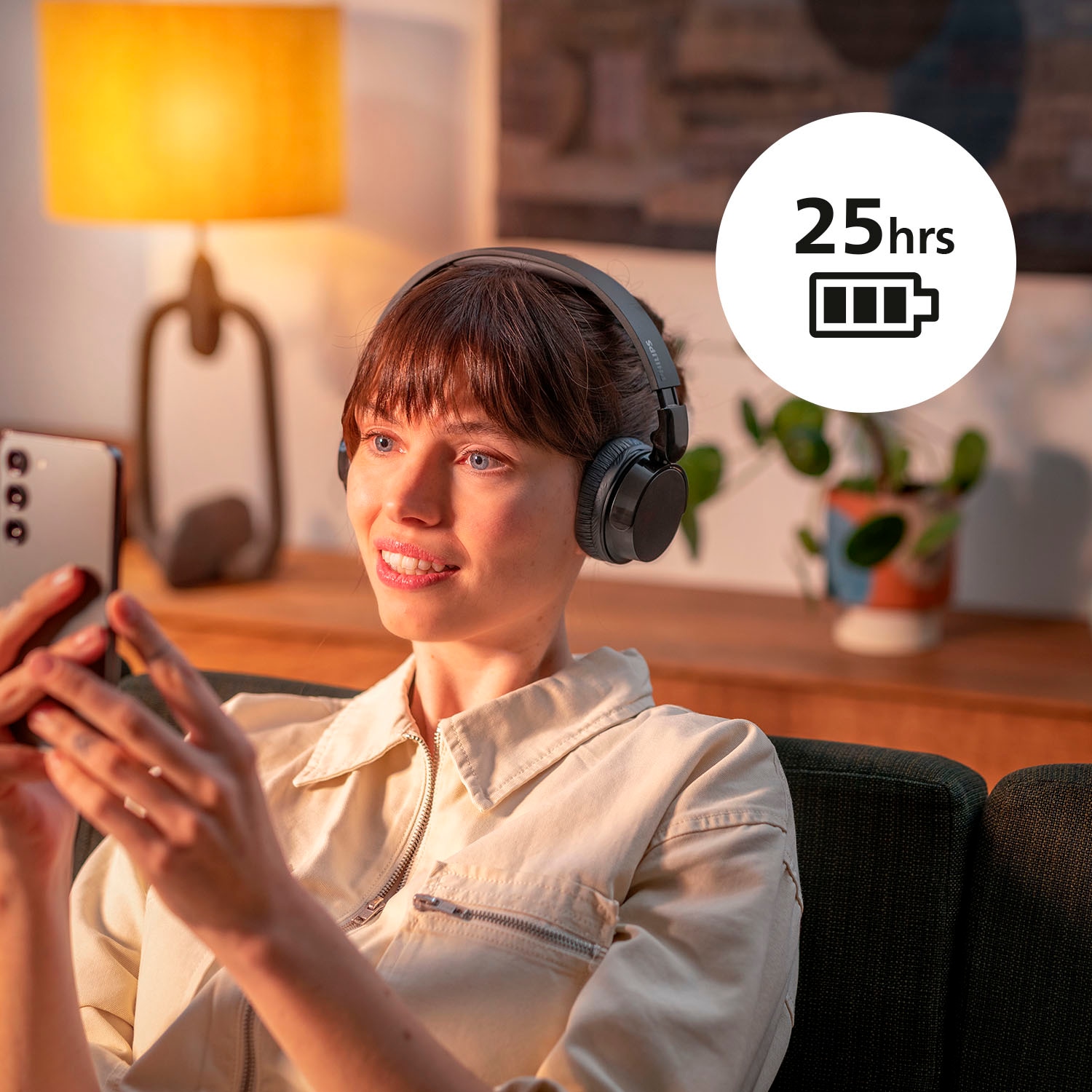 Philips wireless Kopfhörer »TAH3209«, A2DP Bluetooth-AVRCP Bluetooth-HFP-Bluetooth, Freisprechfunktion-Geräuschisolierung-Multi-Point-Verbindung-Sprachsteuerung-kompatibel mit Siri