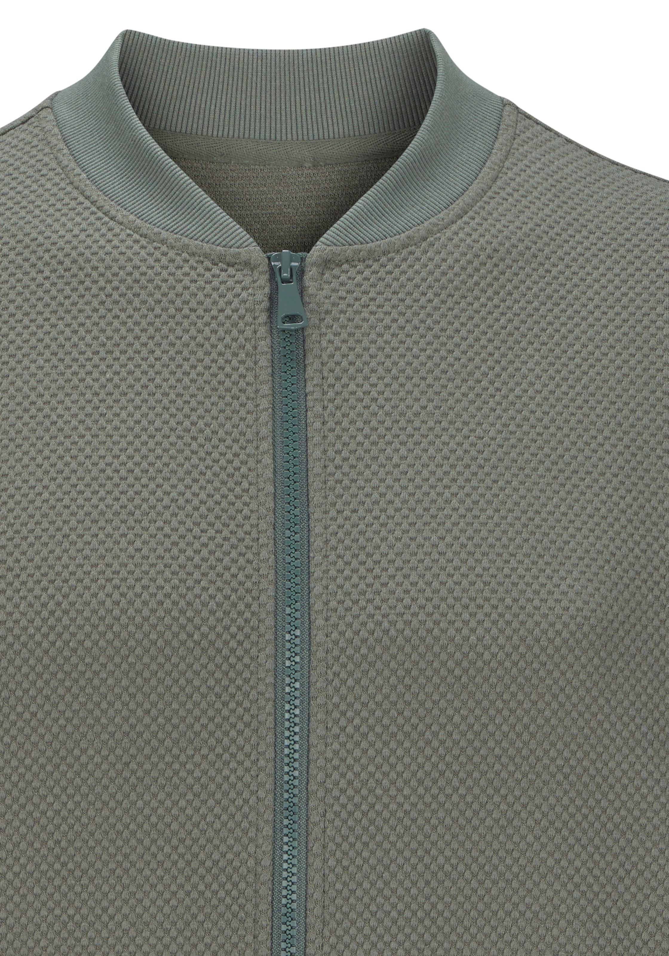 John Devin Sweatjacke »aus Struktur-Qualität« aus Struktur-Qualität