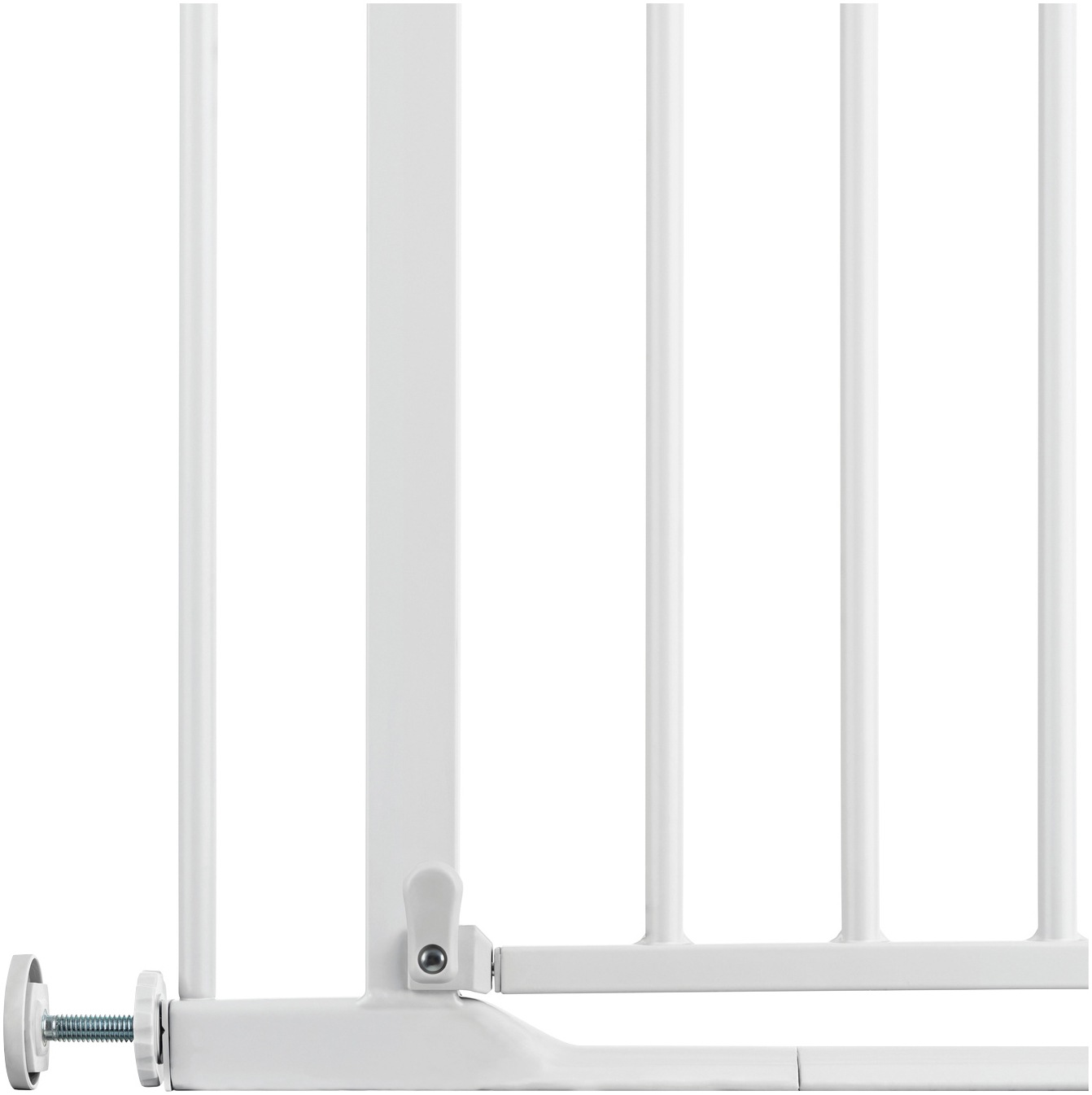 Hauck Türschutzgitter »Clear Step 2, White«, auch als Treppenschutzgitter verwendbar; 75-80 cm, flacher Durchgang