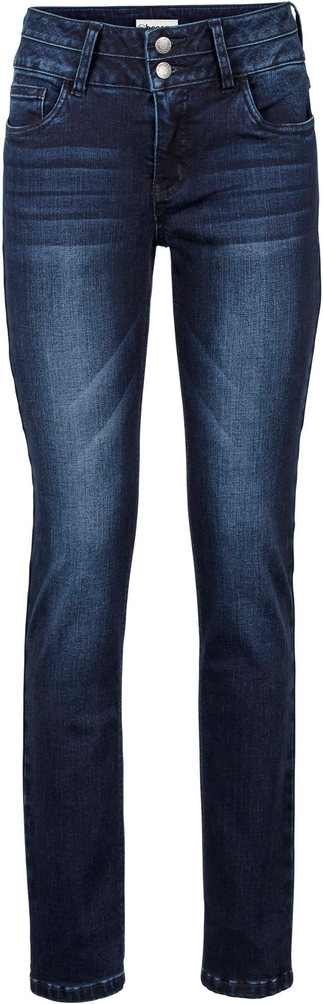 bonprix Push-up-Jeans Five-Pocket Style, leichte used Optik, hoher elastischer Anteil