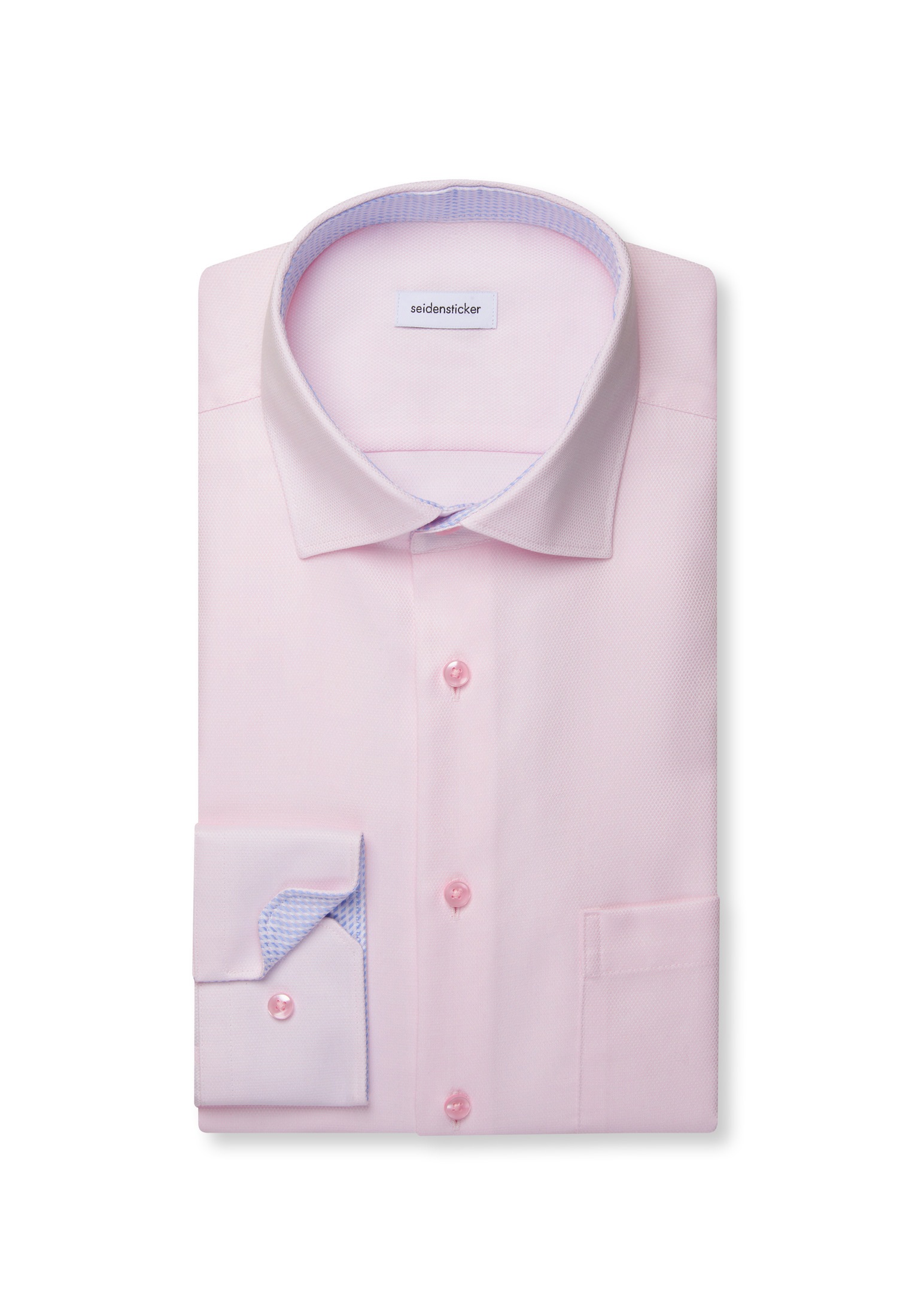 seidensticker Businesshemd »Schwarze Rose« Comfort 1/1 Kentkragen Struktur