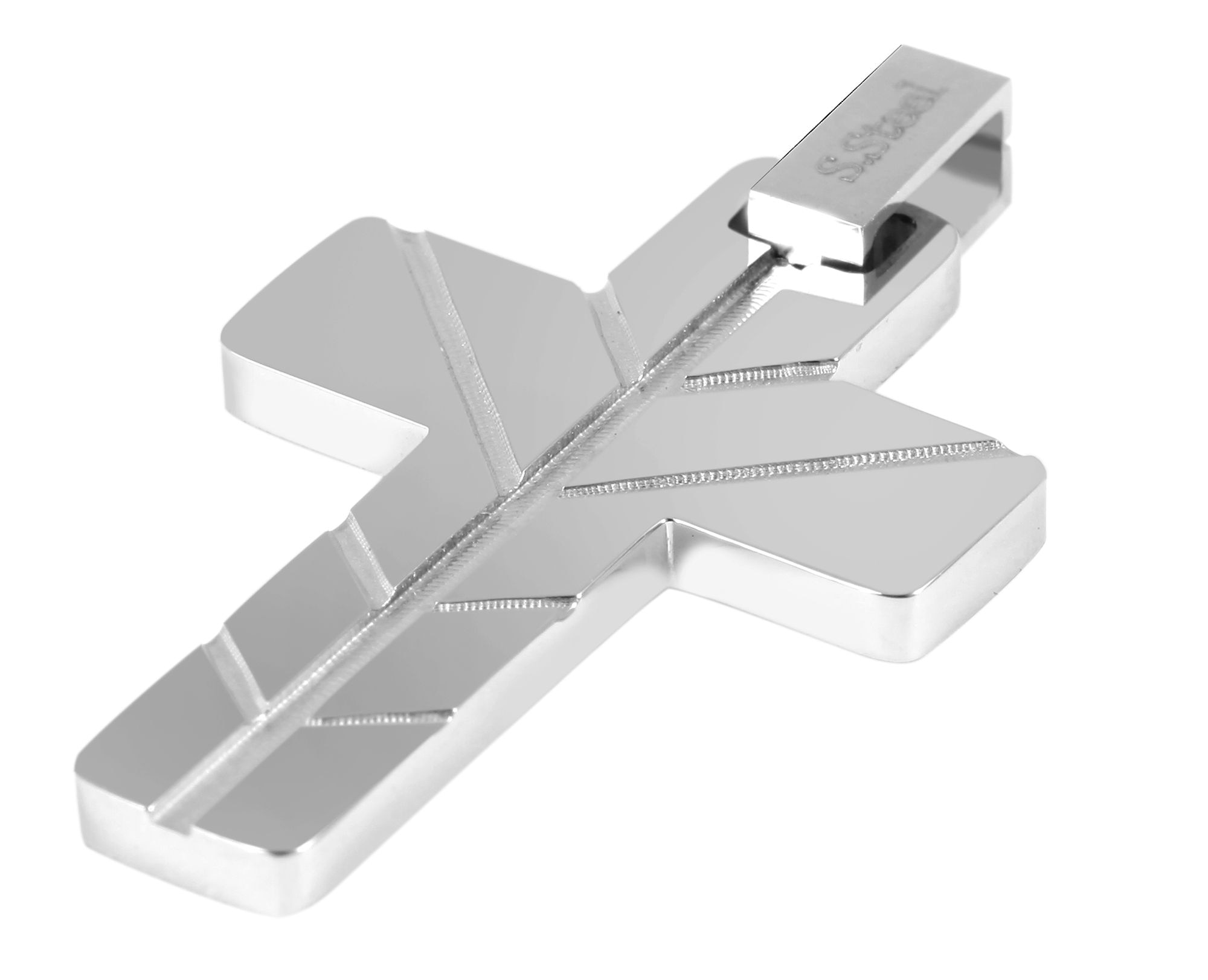 Adelia´s Kreuzanhänger »Unisex Anhänger ¿ Kreuz Kreuzanhänger aus Edelstahl«