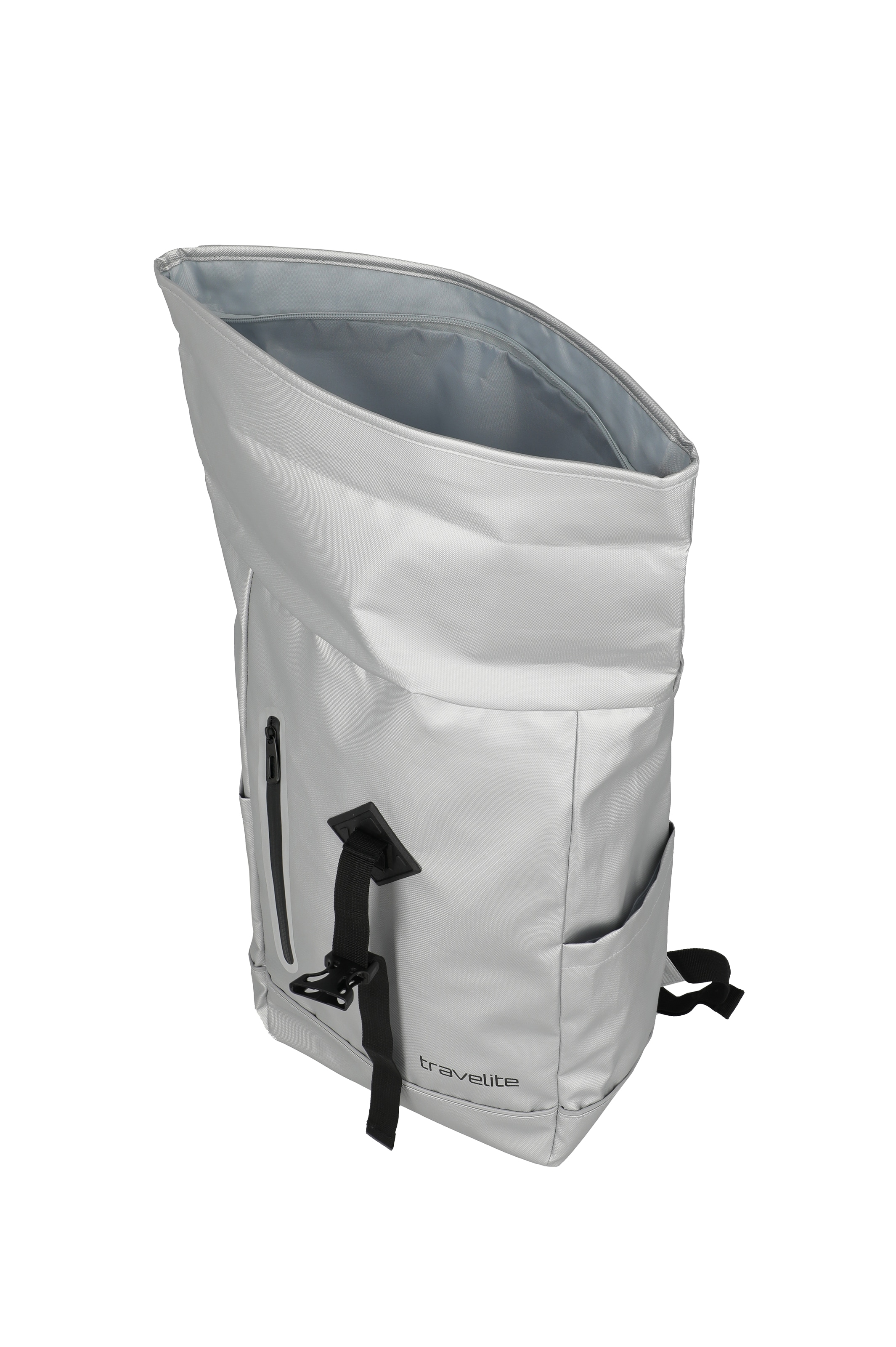 travelite Freizeitrucksack »BASICS Roll-Up Rucksack aus Plane« mit variablem Roll-Up-Verschluss