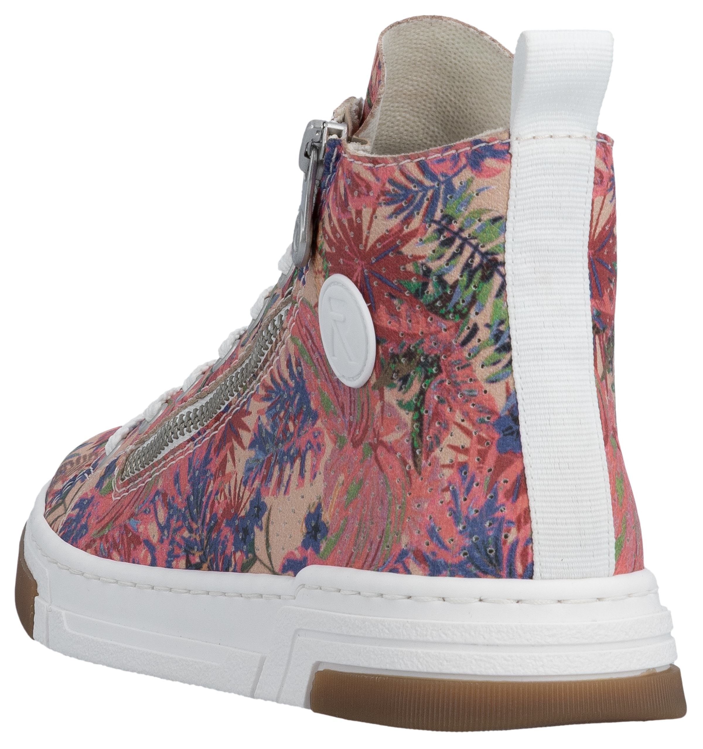 Rieker Sneaker  High Top-Sneaker, Freizeitschuh, Schnürschuh mit Plateausohle