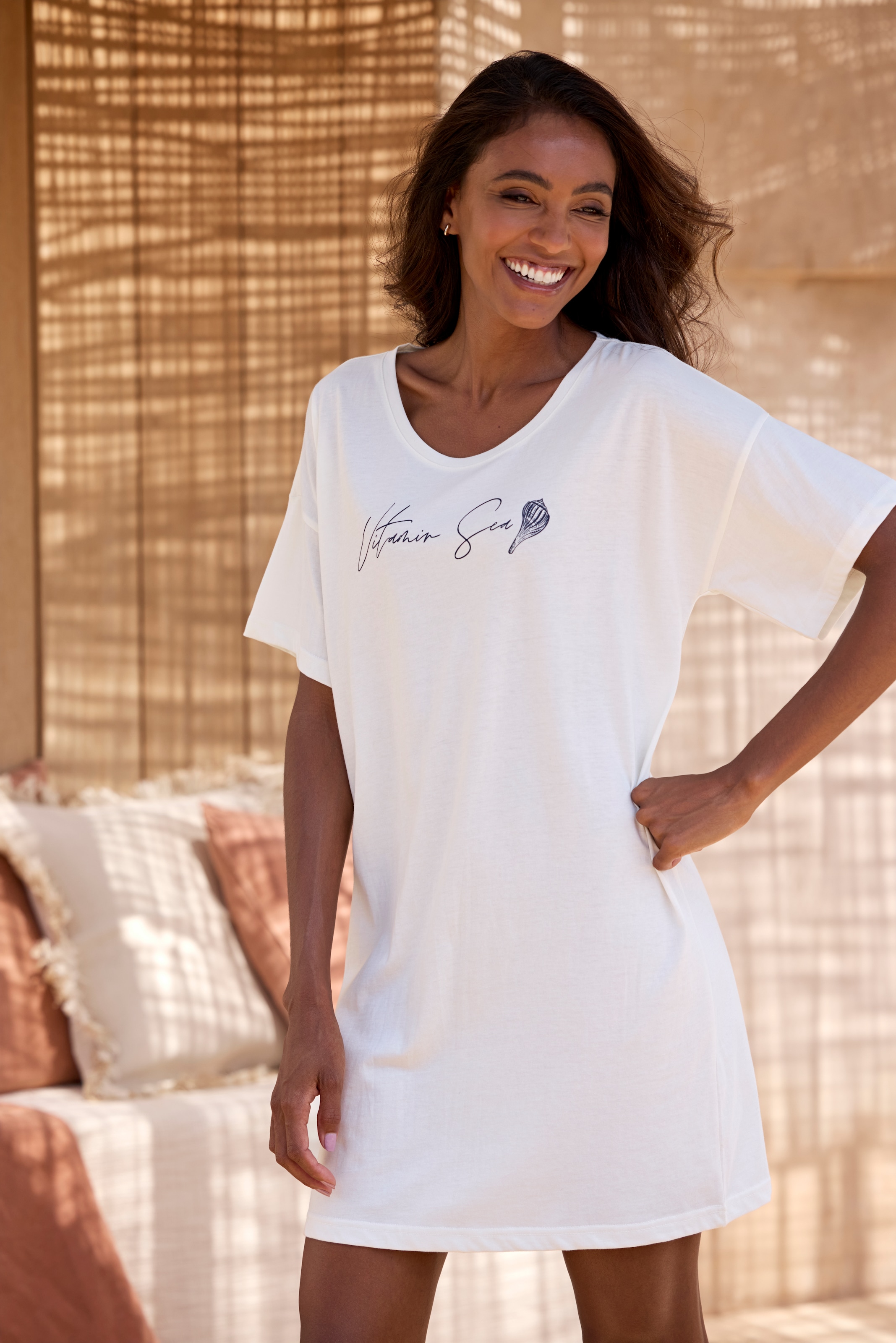 Vivance Dreams Sleepshirt, mit schönem Frontprint