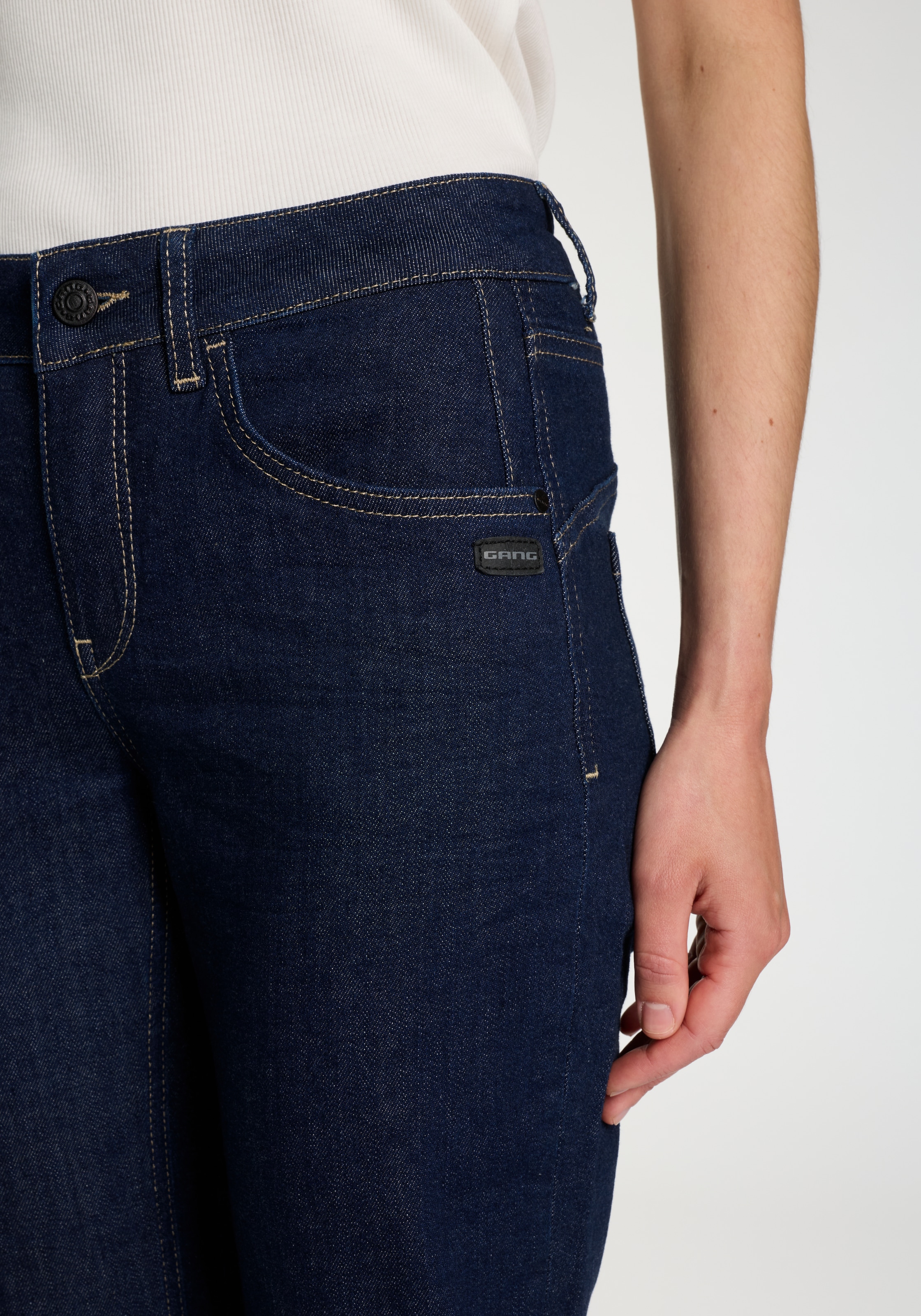 GANG 5-Pocket-Jeans »94JOLINE BOYFRIEND«, in cropped Länge