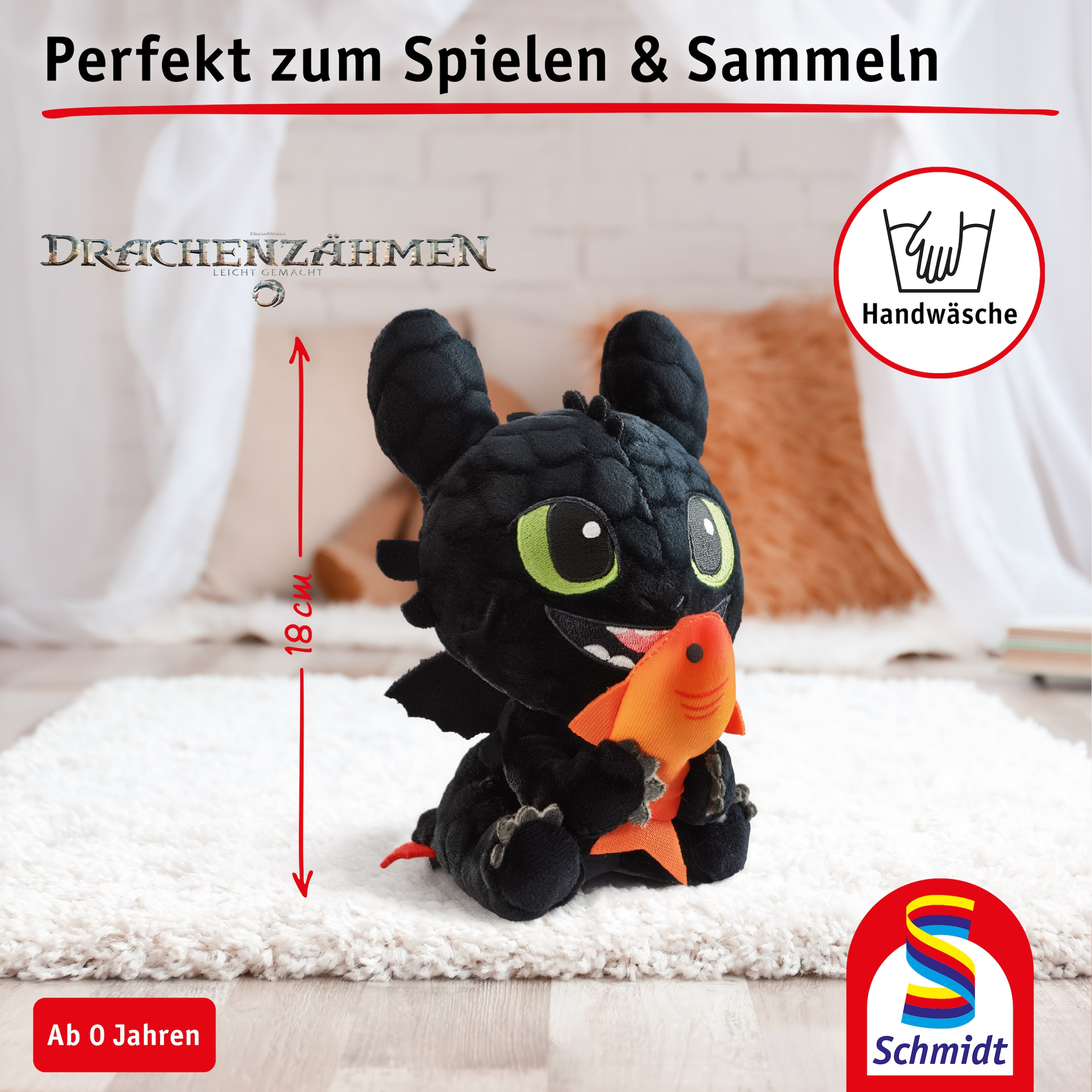 Schmidt Spiele Plüschfigur »Dragons Ohnezahn 18 cm«