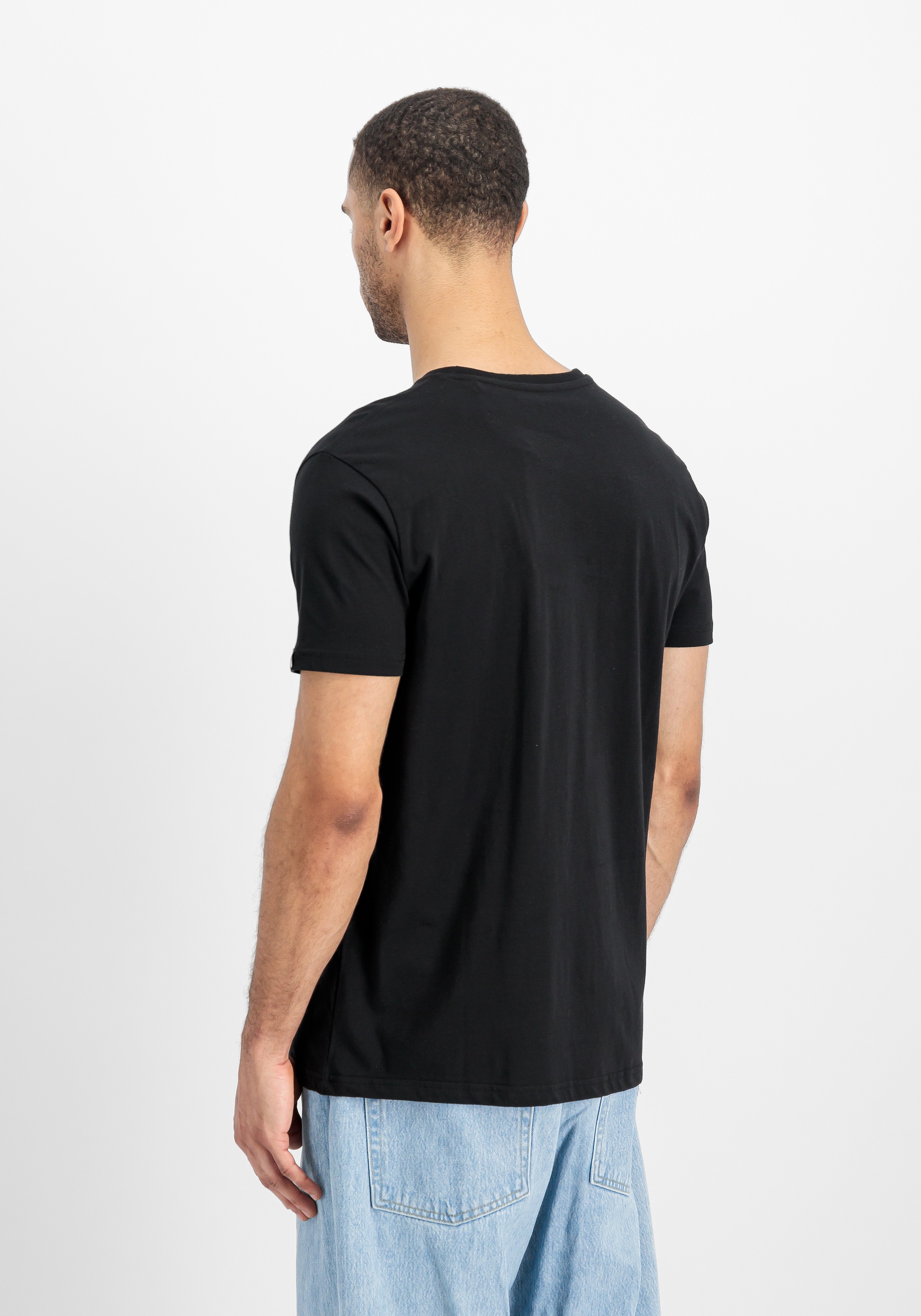 Alpha Industries Rundhalsshirt »Label T 2 Pack«, (Packung, 2 tlg., 2er-Pack)