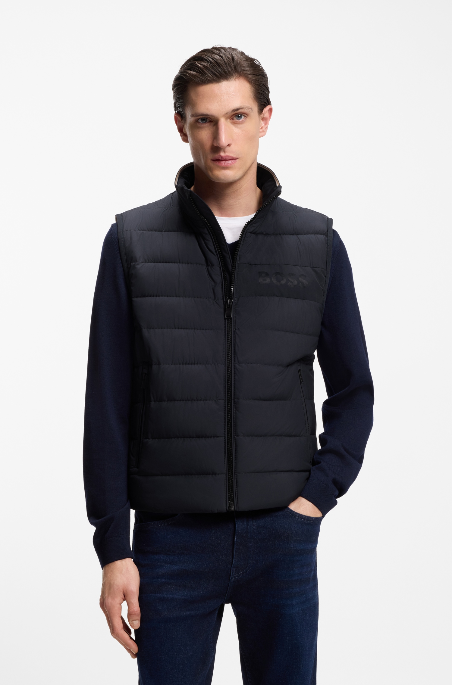BOSS Steppweste »Cenito Premium Menswear« für die Übergangszeit, regular fit
