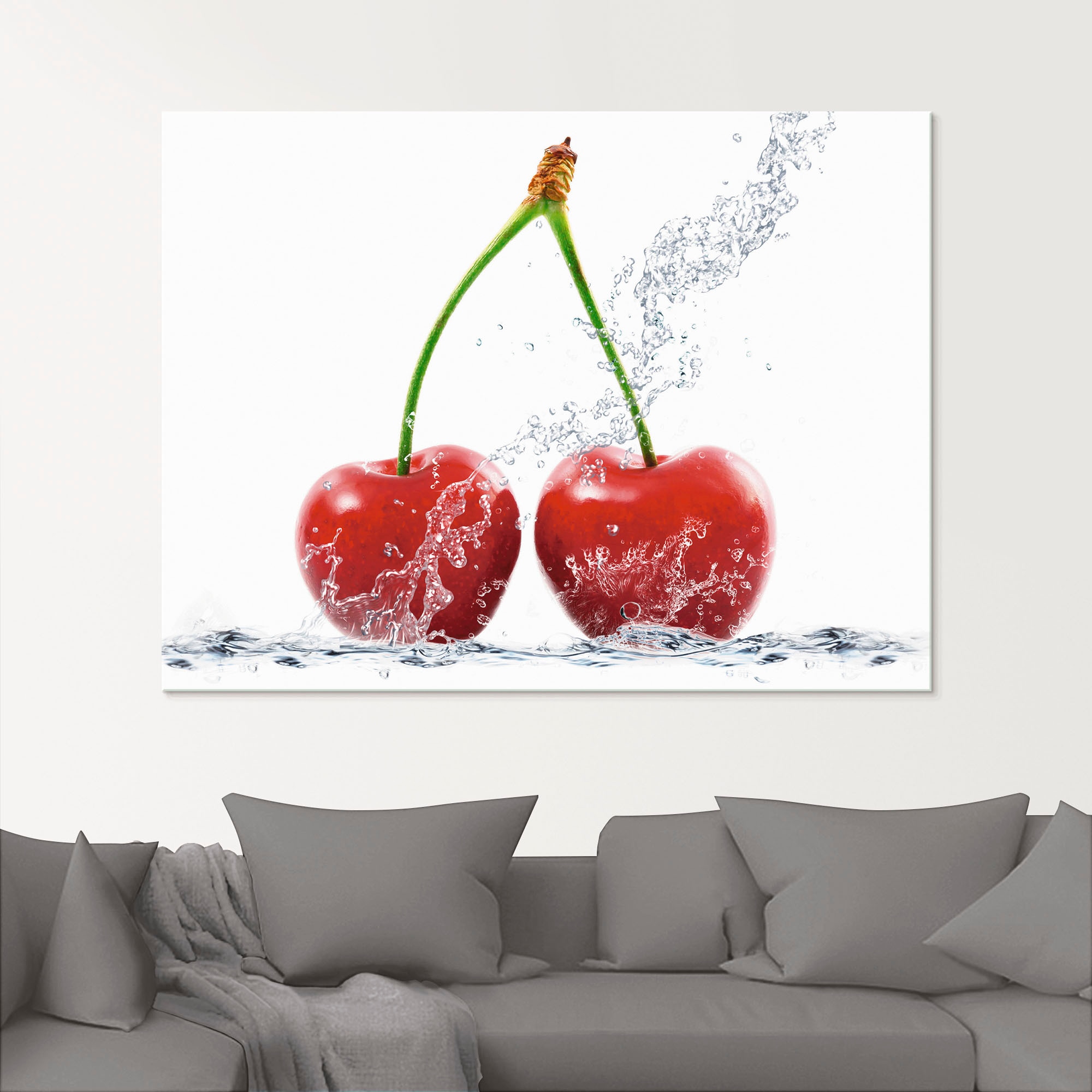 Artland »Kirschen mit Spritzwasser« Lebensmittel 1 Stk. tlg. in verschiedenen Größen