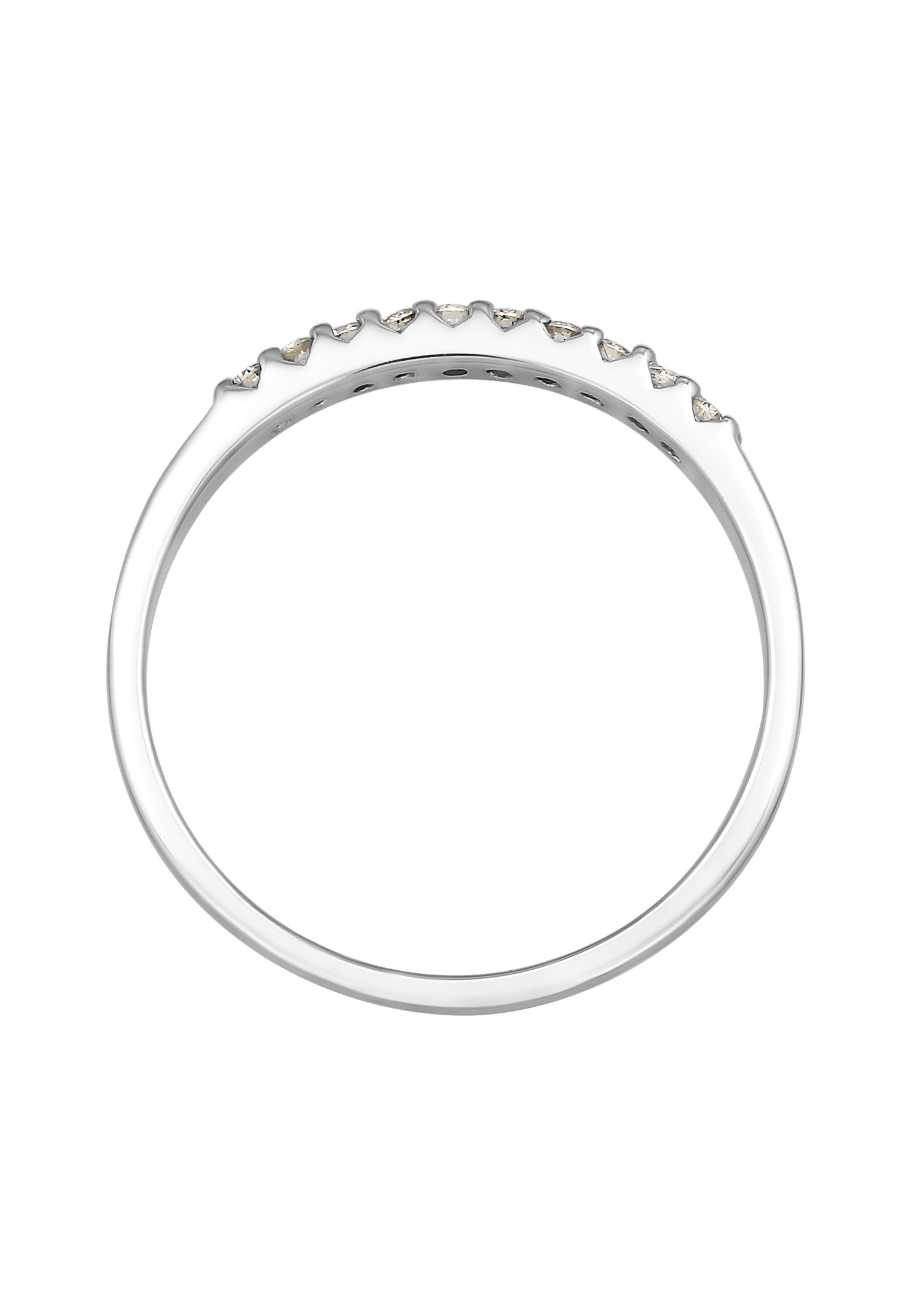 Elli DIAMONDS Verlobungsring »Ring Memoire Verlobung Diamant (0.15 ct.) 585 Weißgold«