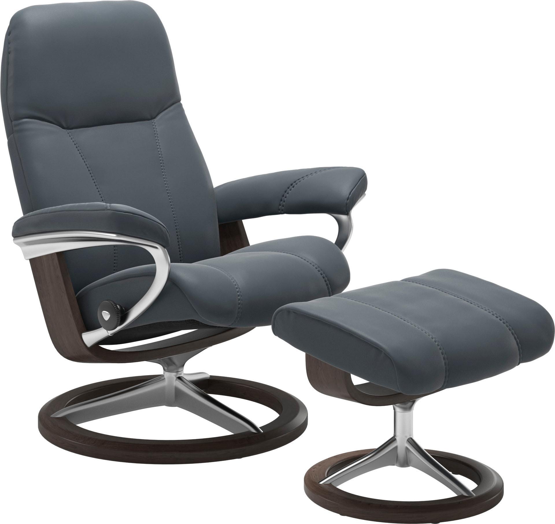 mit Relaxsessel kaufen mit bei Hocker), Wenge Relaxsessel Signature Gestell »Consul«, M, Base, Größe mit Hocker, OTTO Stressless® (Set,