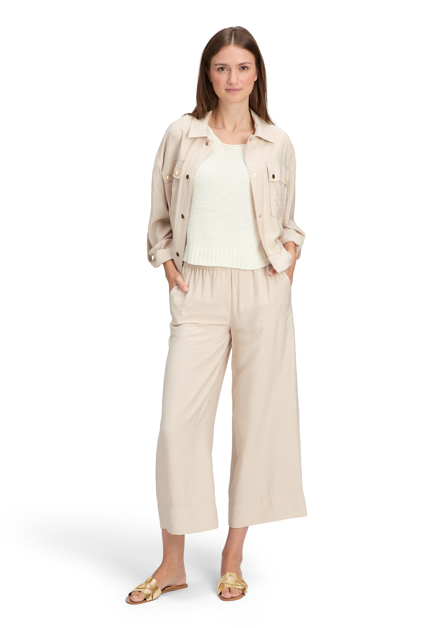 Betty&Co Stricktop »Strick-Top mit Rundhalsausschnitt«