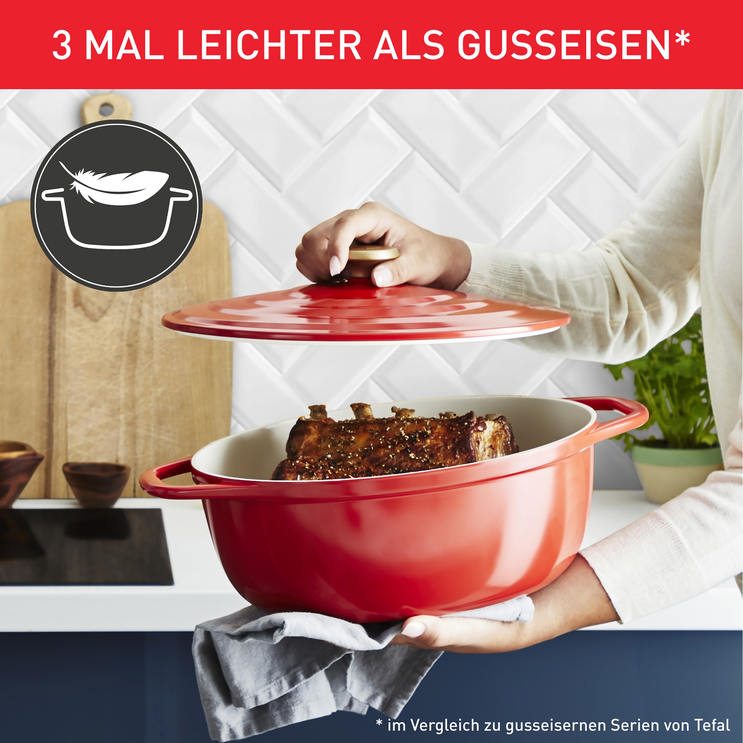 Tefal Bräter »Air« 2 Stk. tlg. Aluminiumguss