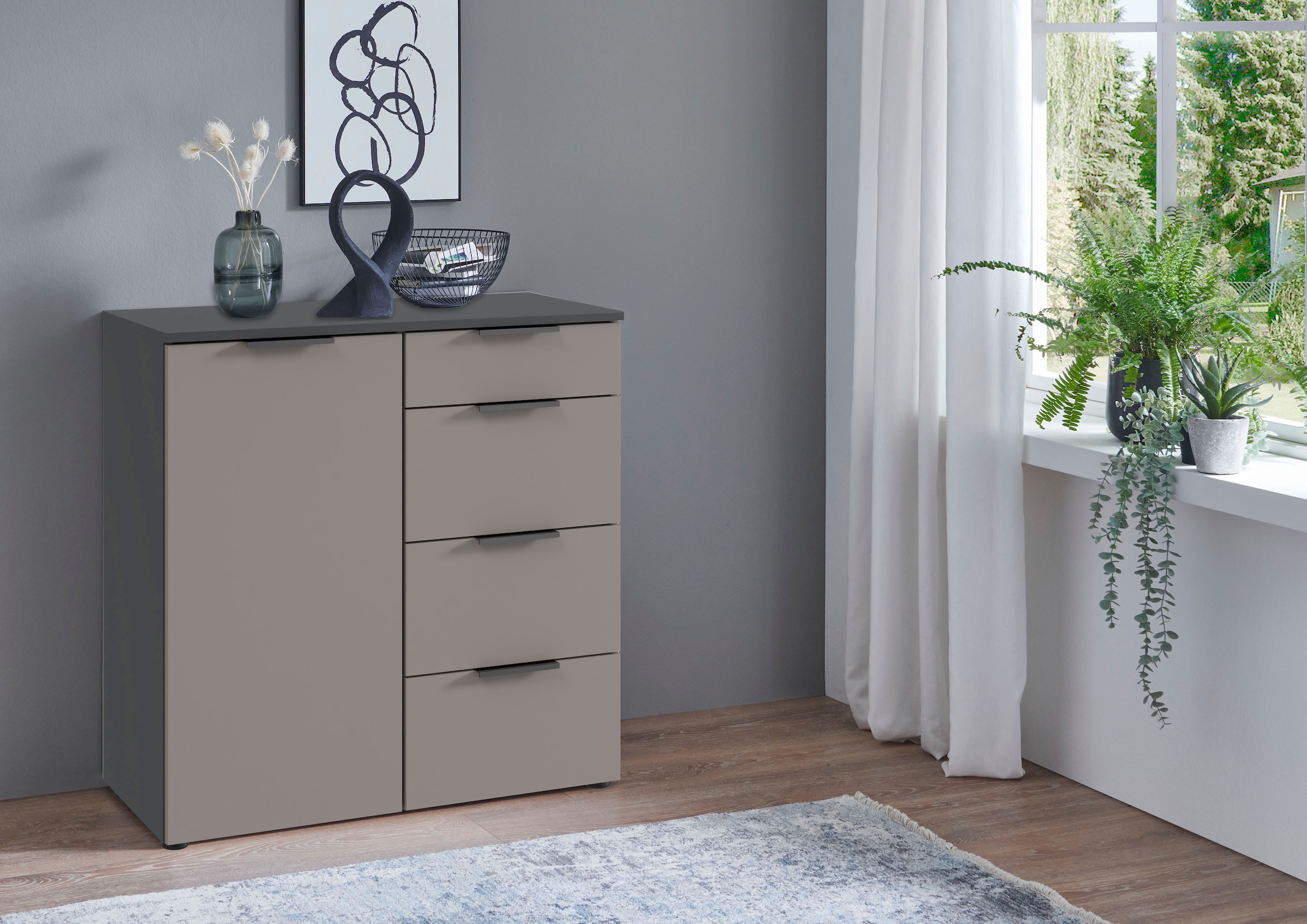 Wimex Kombikommode »Oxford by fresh to go, mit Schubladen, in 2 Größen« 81 oder 135cm breit, 92cm hoch, 41cm tief,  Mit Soft-close Beschlägen, Kommode Made in Germany