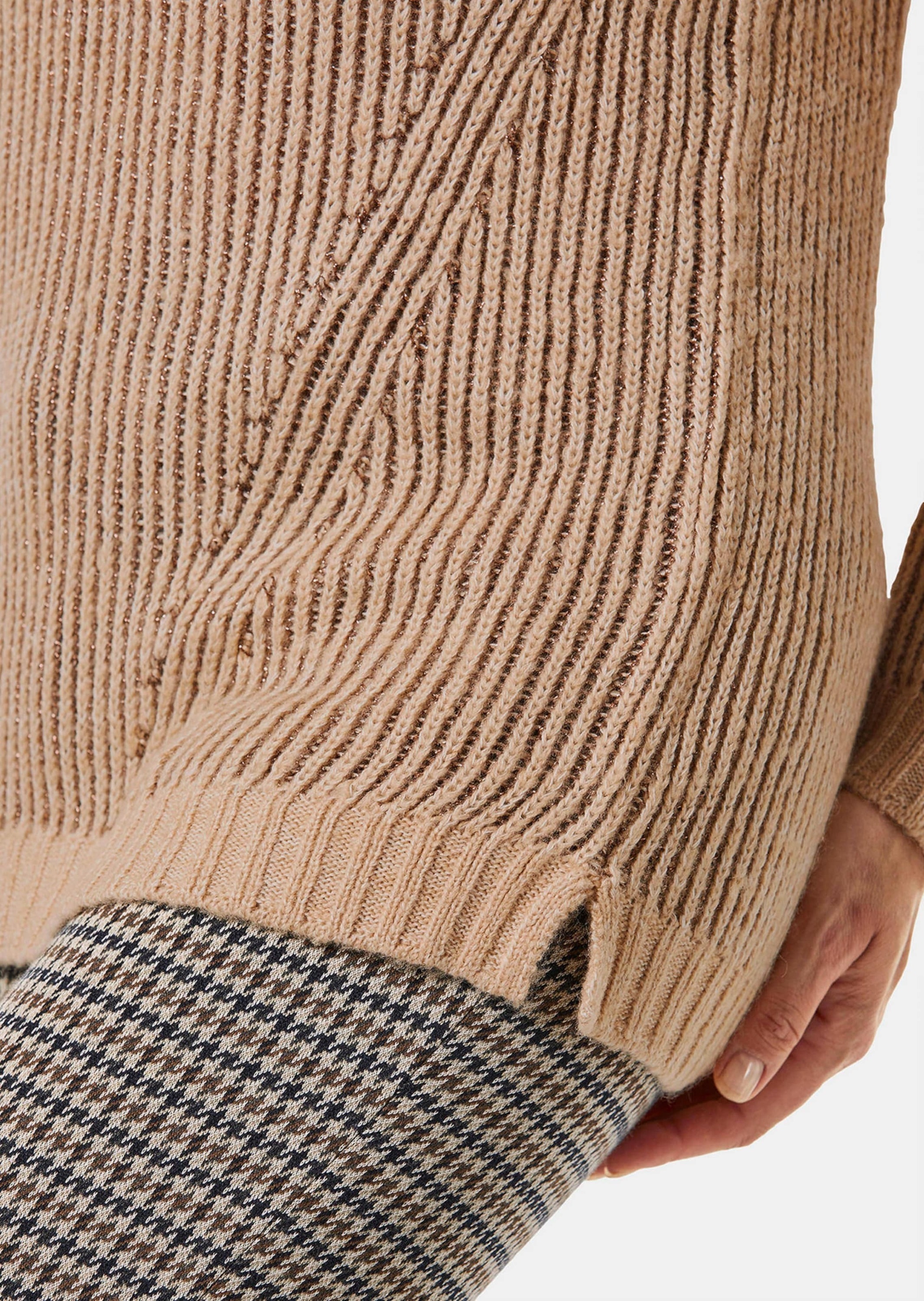 GOLDNER Strickpullover »Strickpullover mit interessanter Struktur und Glitzergarn«