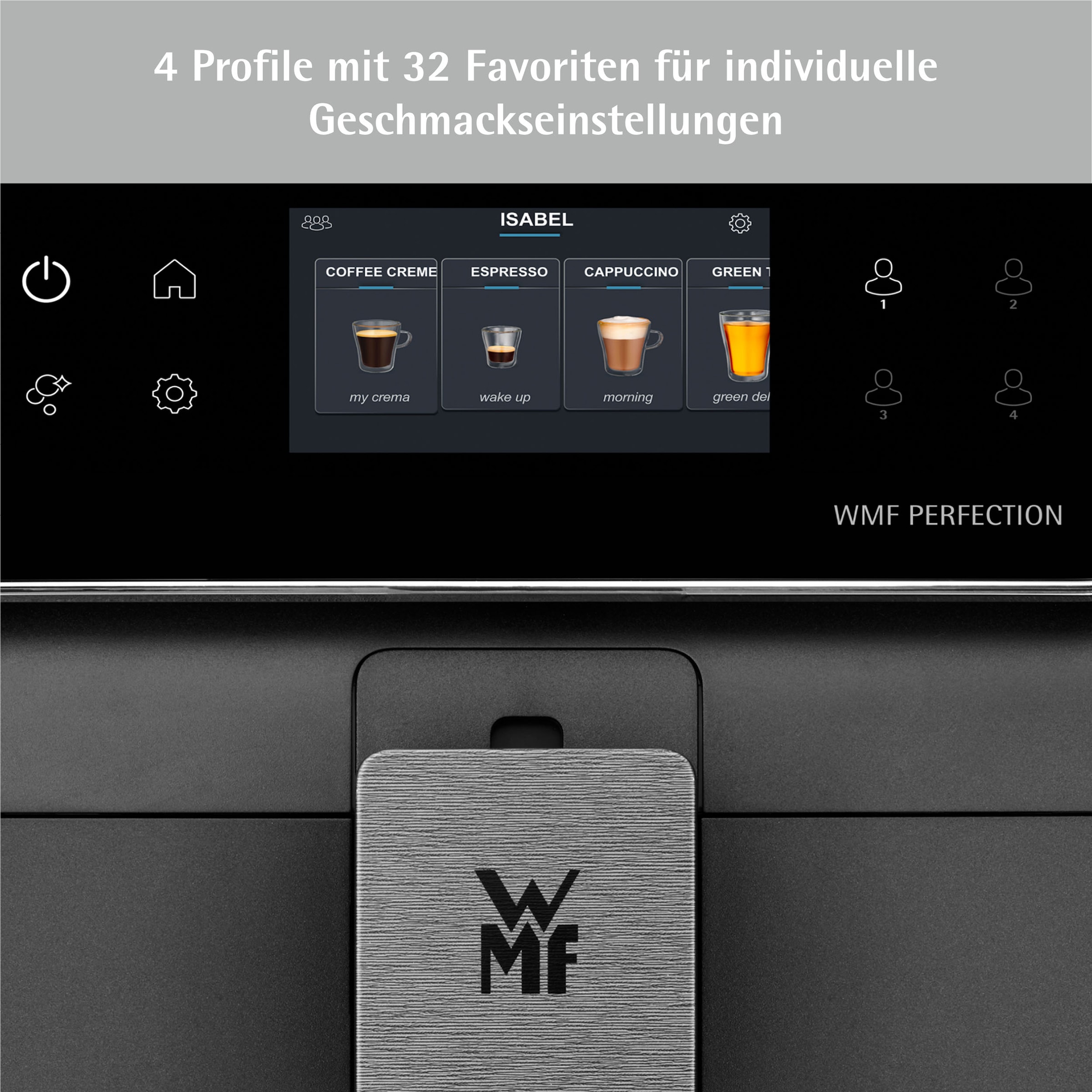 WMF Kaffeevollautomat »Perfection 740 CP820810«, intuitive Benutzeroberfläche, perfekter Milchschaum, selbstreinigend