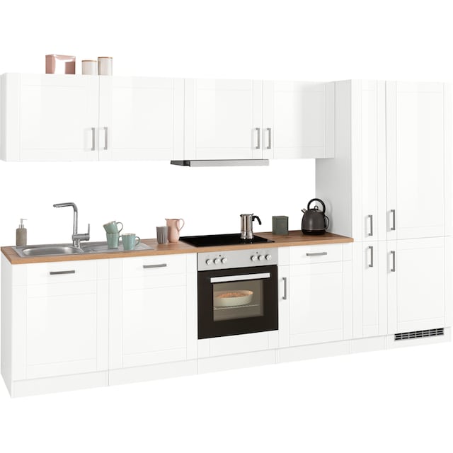 HELD MÖBEL Küchenzeile »Tinnum«, mit E-Geräten, Breite 330 cm bei OTTO