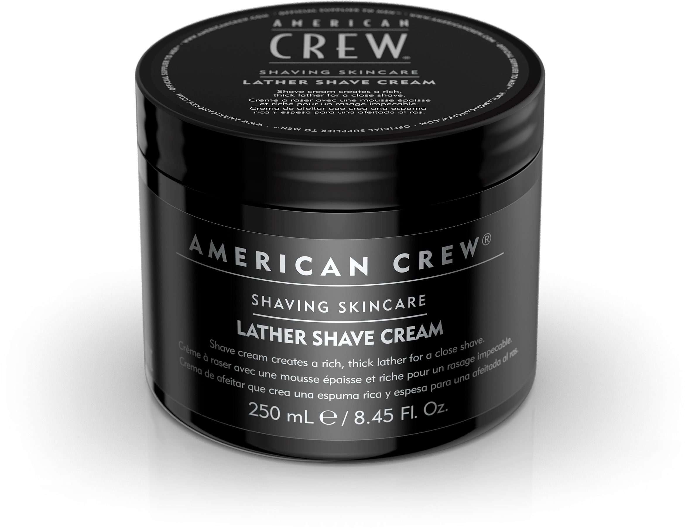 American Crew Herren Rasiercreme »Lather Shave Cream Rasiercreme 250 ml« Vermeidet Hautirritationen und Schnitte, macht das Barthaar weicher. in...