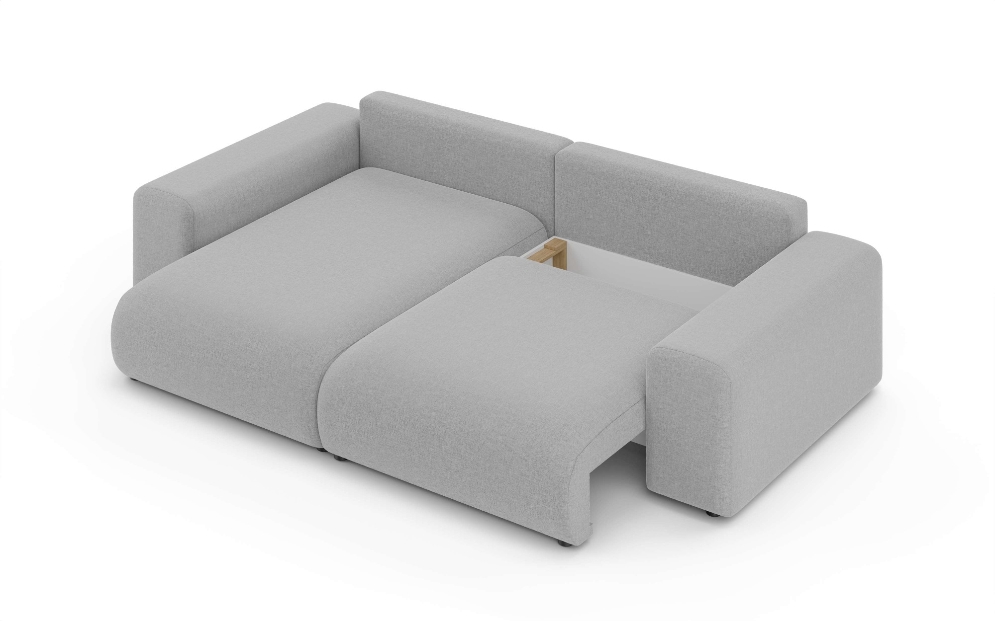 INOSIGN Ecksofa »LAKESIDE mit Bettfunktion und Bettkasten, B/T/H 257/166/84 cm«, L-Form, Recamiere beidseitig montierbar, Wellenunterfederung