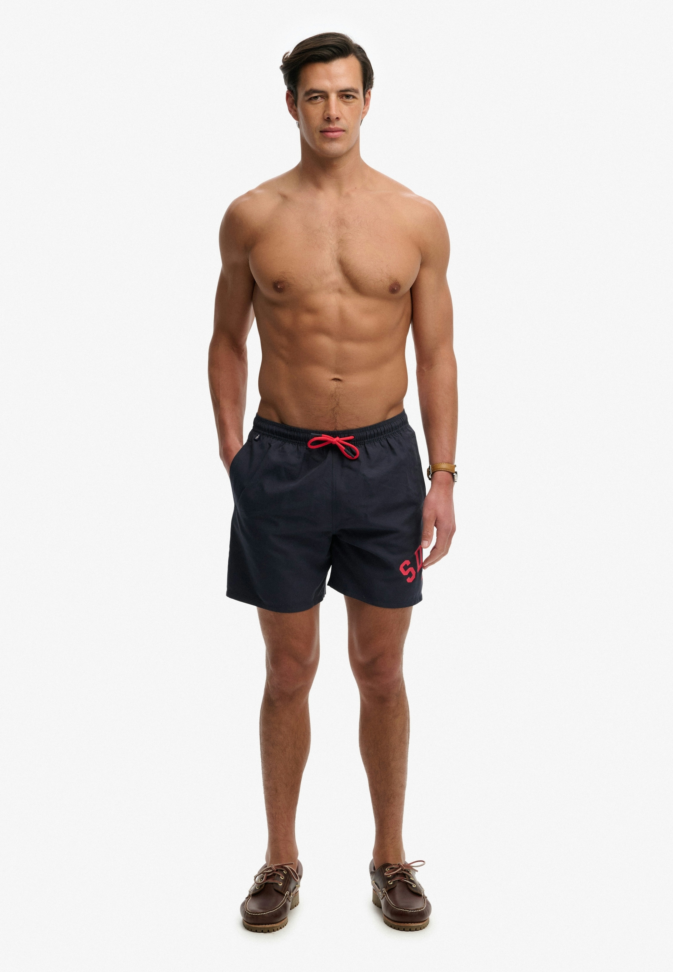 Superdry Badeshorts »PRINTED LOGO 16 SWIM SHORT«