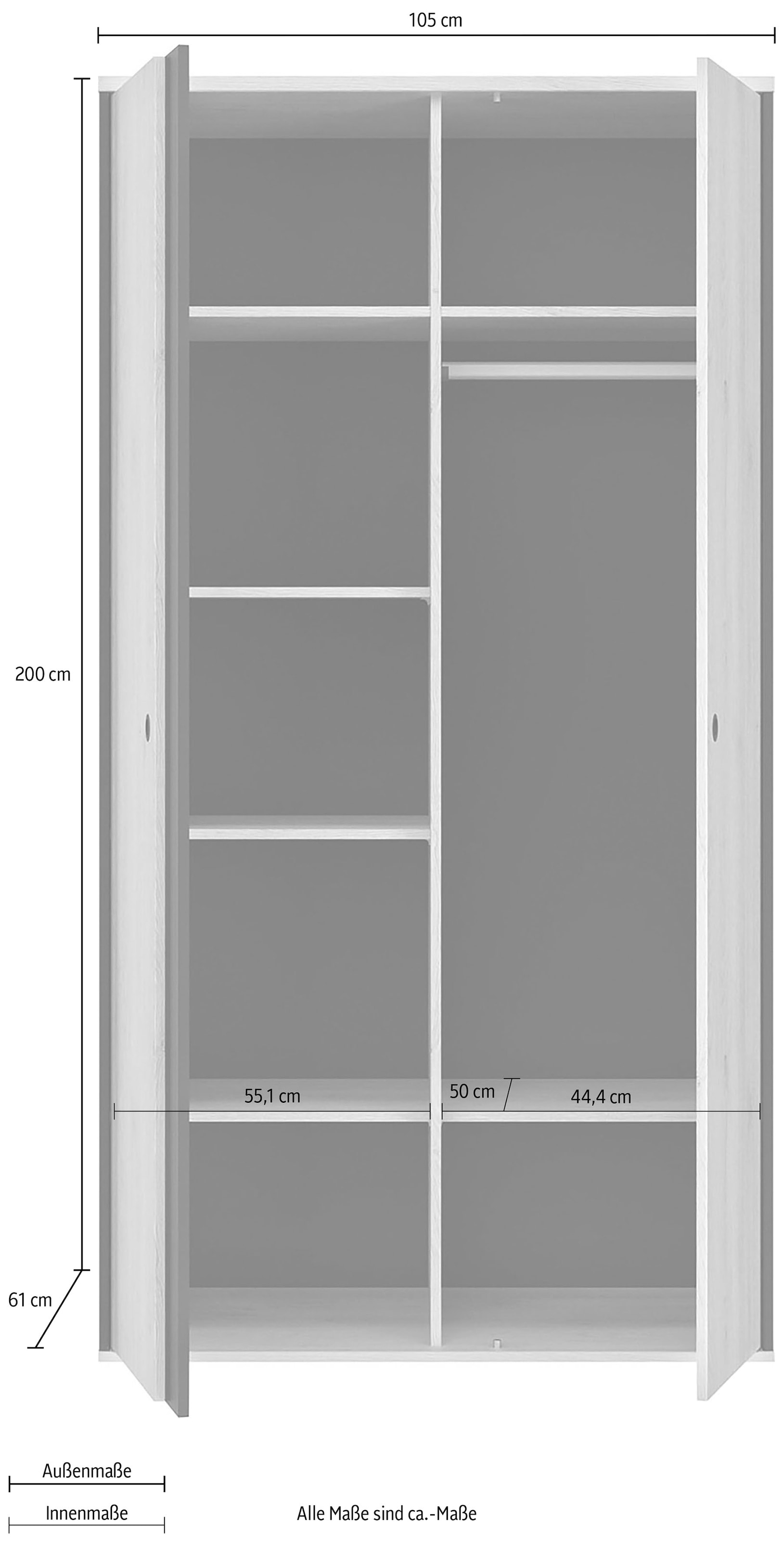 Gami Kleiderschrank »Duplex«