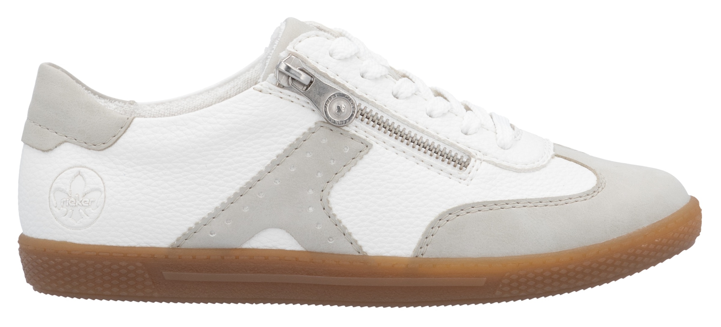 Rieker Sneaker, Halbschuh, Freizeitschuh, Schnürschuh mit Reißverschluss