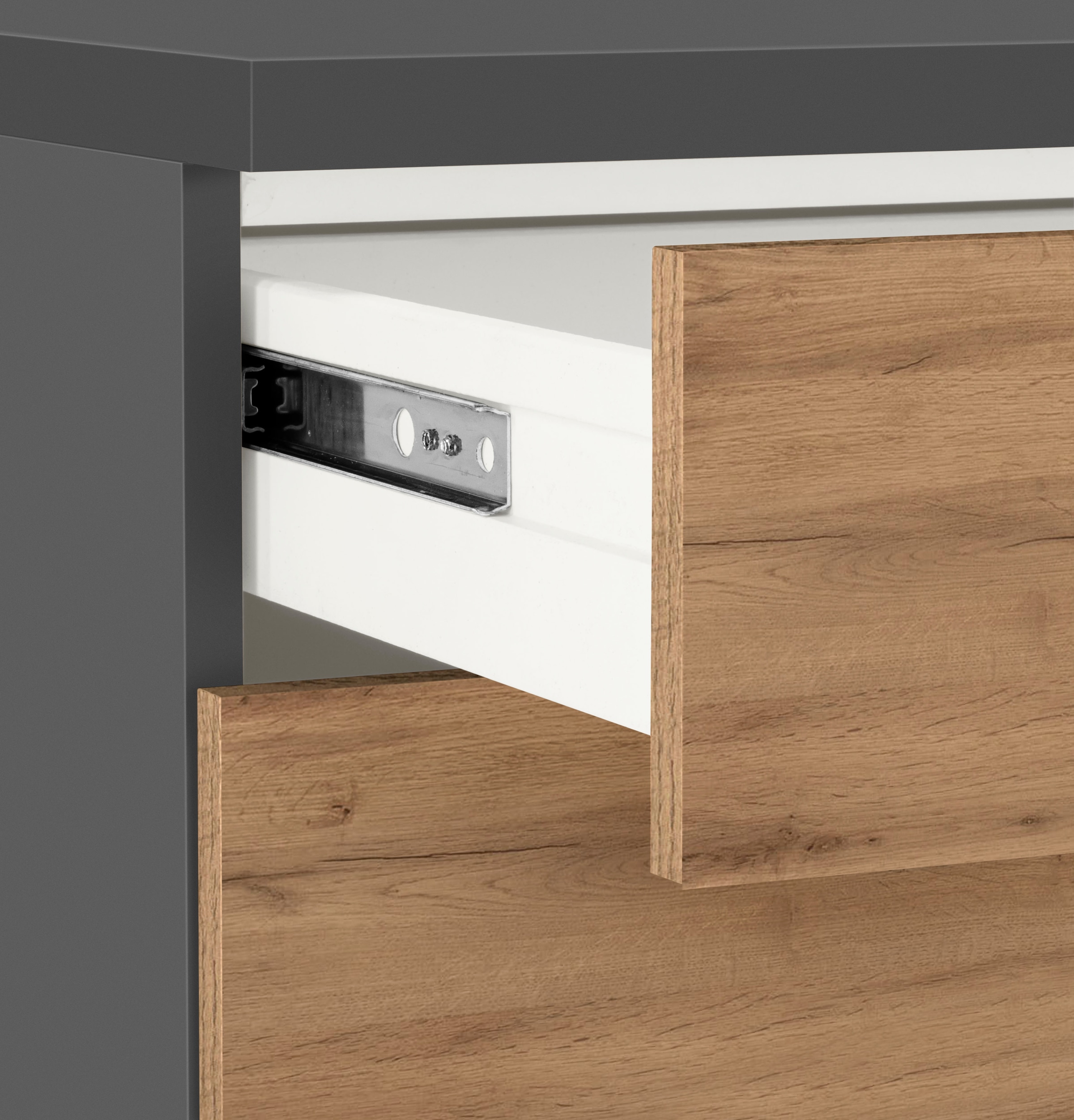 KOCHSTATION Küchenzeile »KS-Colmar« mit E-Geräten, Breite 240 cm