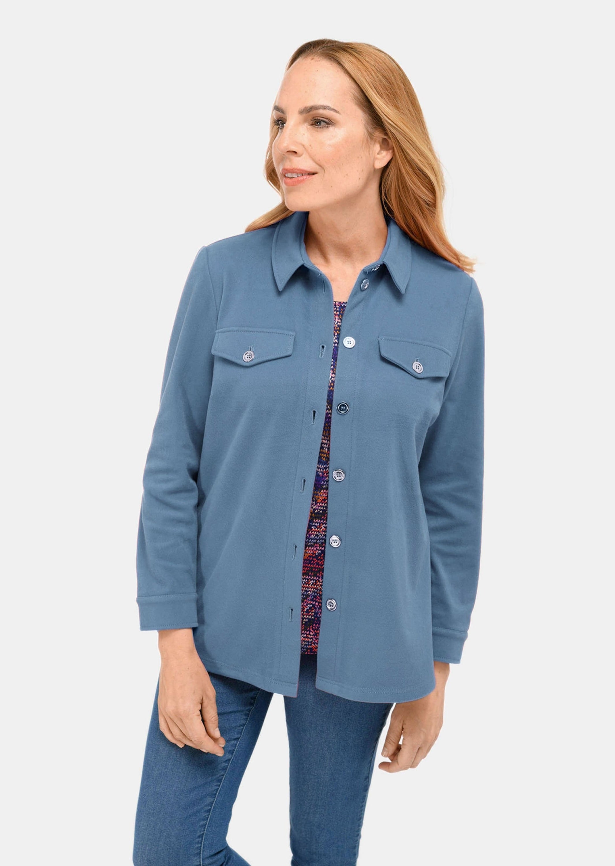 GOLDNER Jackenblazer »Hemdjacke moderne Hemdjacke in trageangenehmer Qualität«