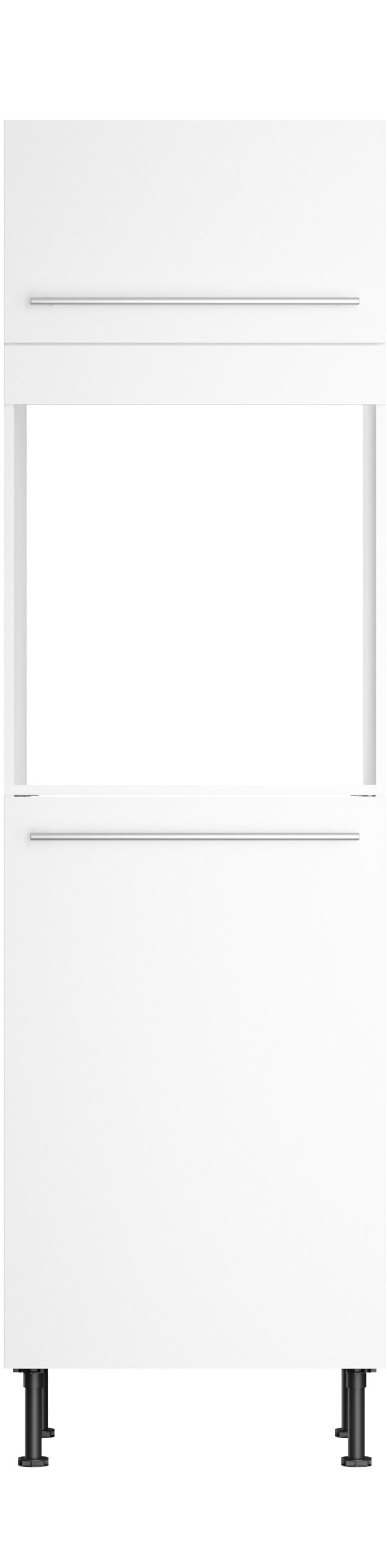 KOCHSTATION Backofen/Kühlumbauschrank »KS-Bern2«, B 60 cm, H 211,8 cm, 1 Klappe, 1 Tür (H 89,2 cm), 1 feste Blende
