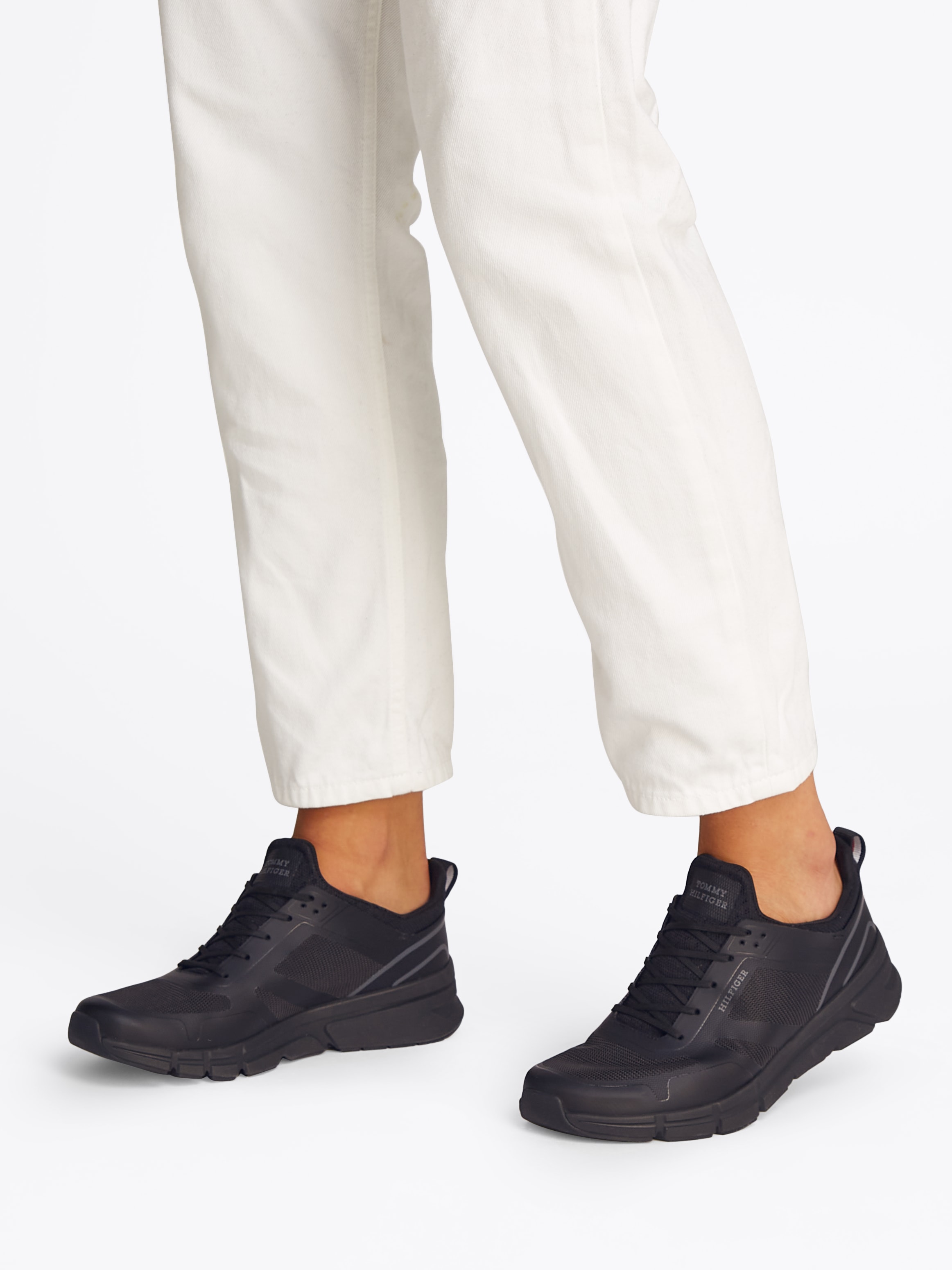 Tommy Hilfiger Slip-On Sneaker »MODERN COMFORT RUN MIX«, Halbschuh, Slipper, Freizeitschuh in schmaler Form