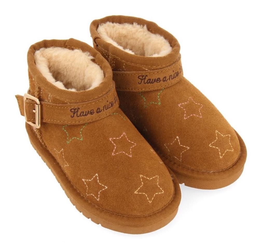 Gioseppo Winterboots »MATREI«, Schlupfstiefel, Hausschuh, Winterschuh mit Glitzer