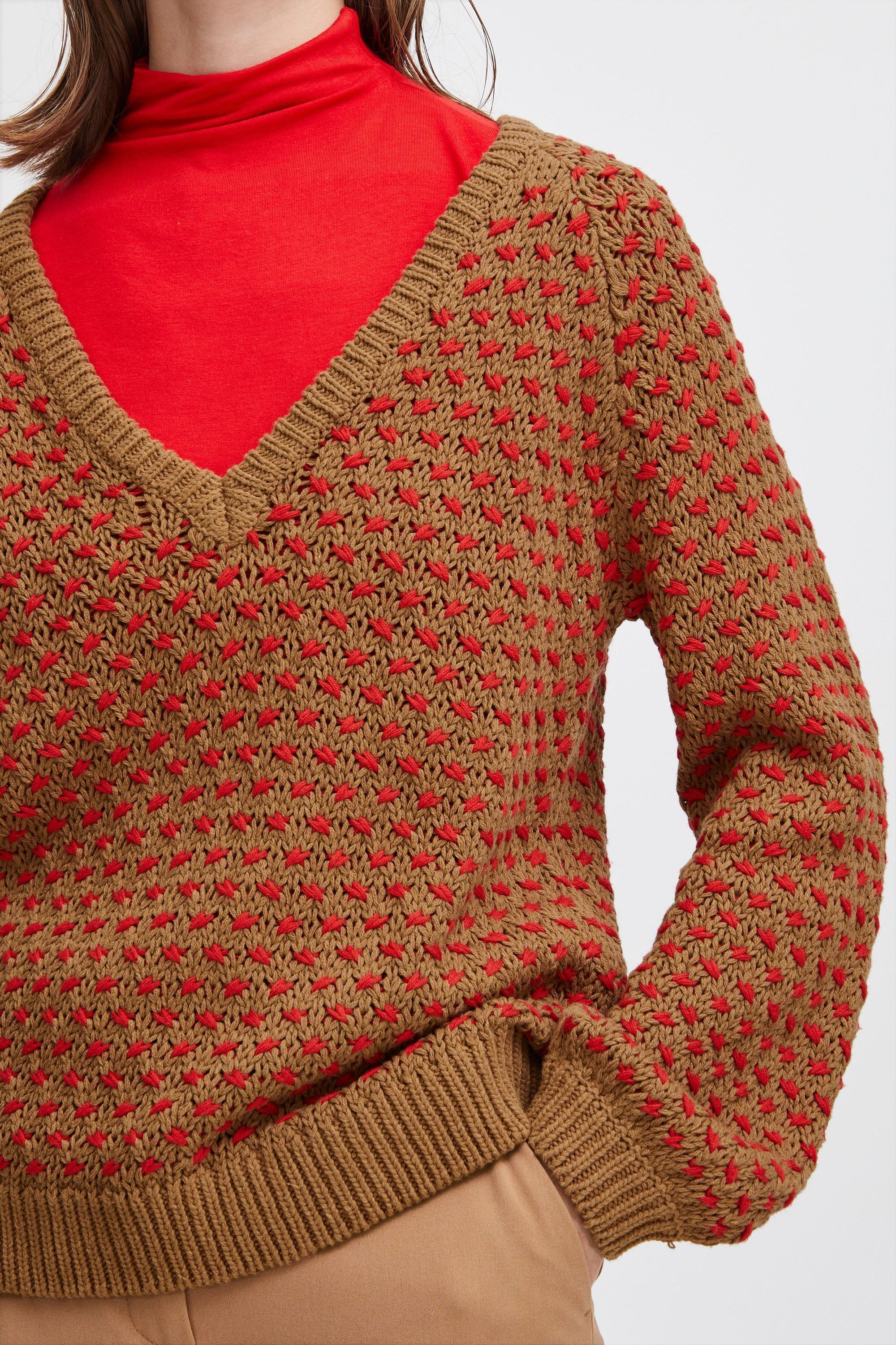 b.young Strickfleece-Pullover »Strickpullover BYOlena«