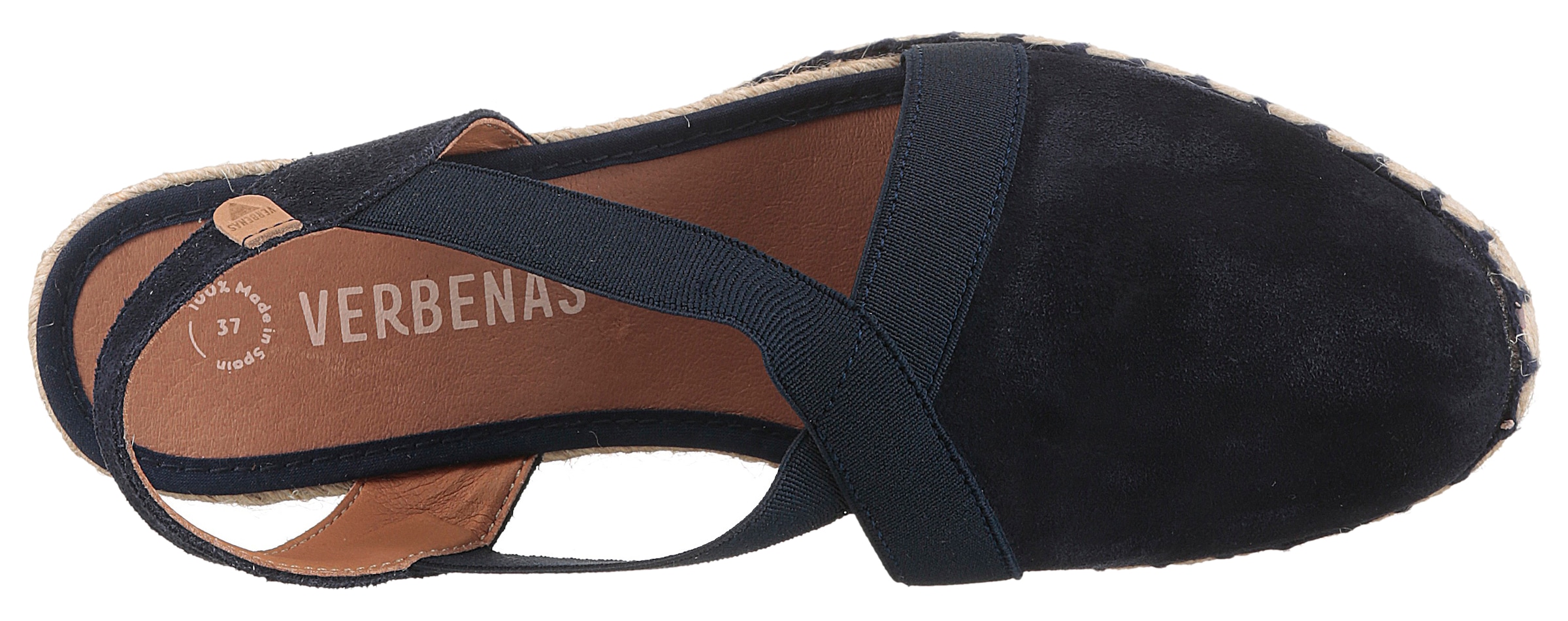 VERBENAS Keilsandalette »Milena Serraje«, Sommerschuh, Riemchensandale, Urlaubschuh, Keilabsatz mit Juterahmen