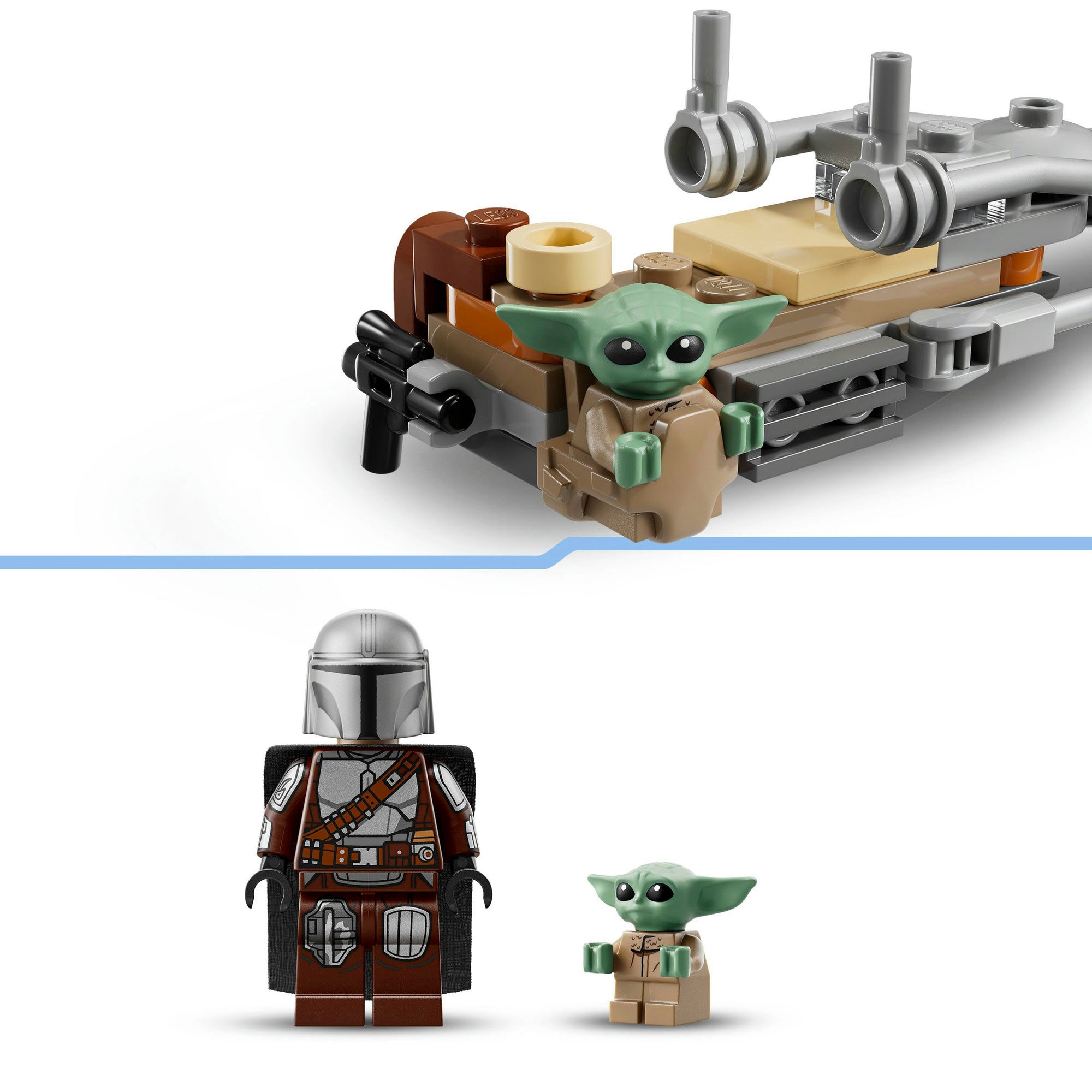 LEGO® Konstruktionsspielsteine »Der Mandalorianer und Grogu auf ihrem Speeder Bike (75436)« LEGO Star Wars