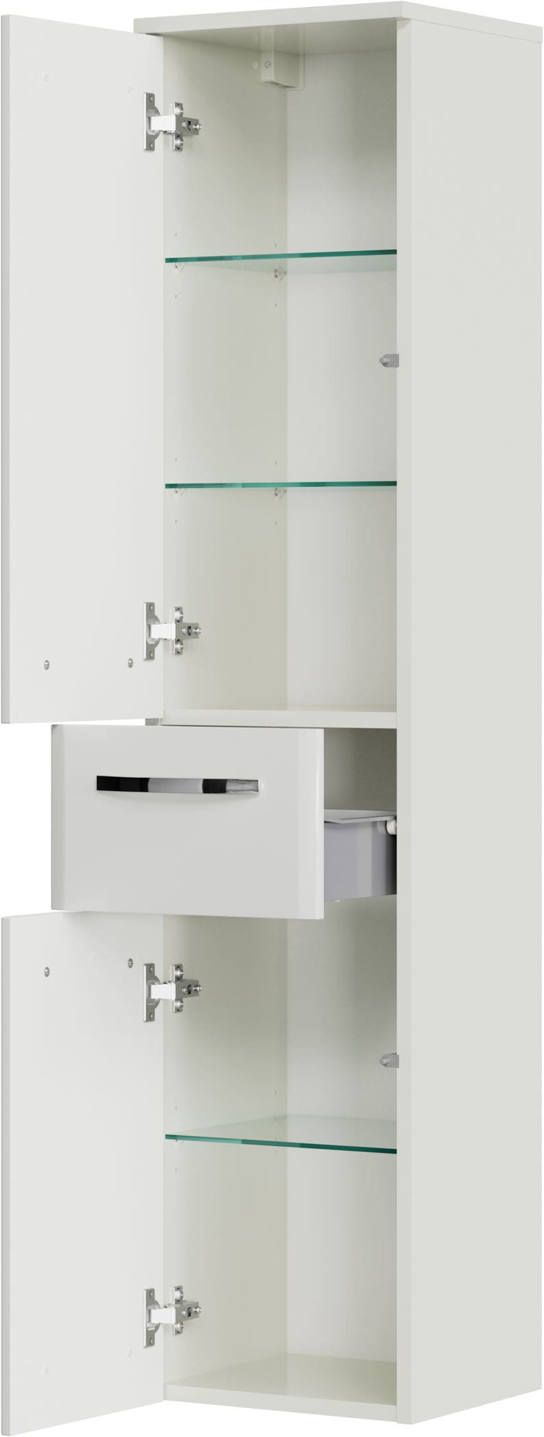 Saphir Badmöbel-Set »Quickset 326, 6-teilig, mit Glaswaschtisch« 6 Stk. tlg.