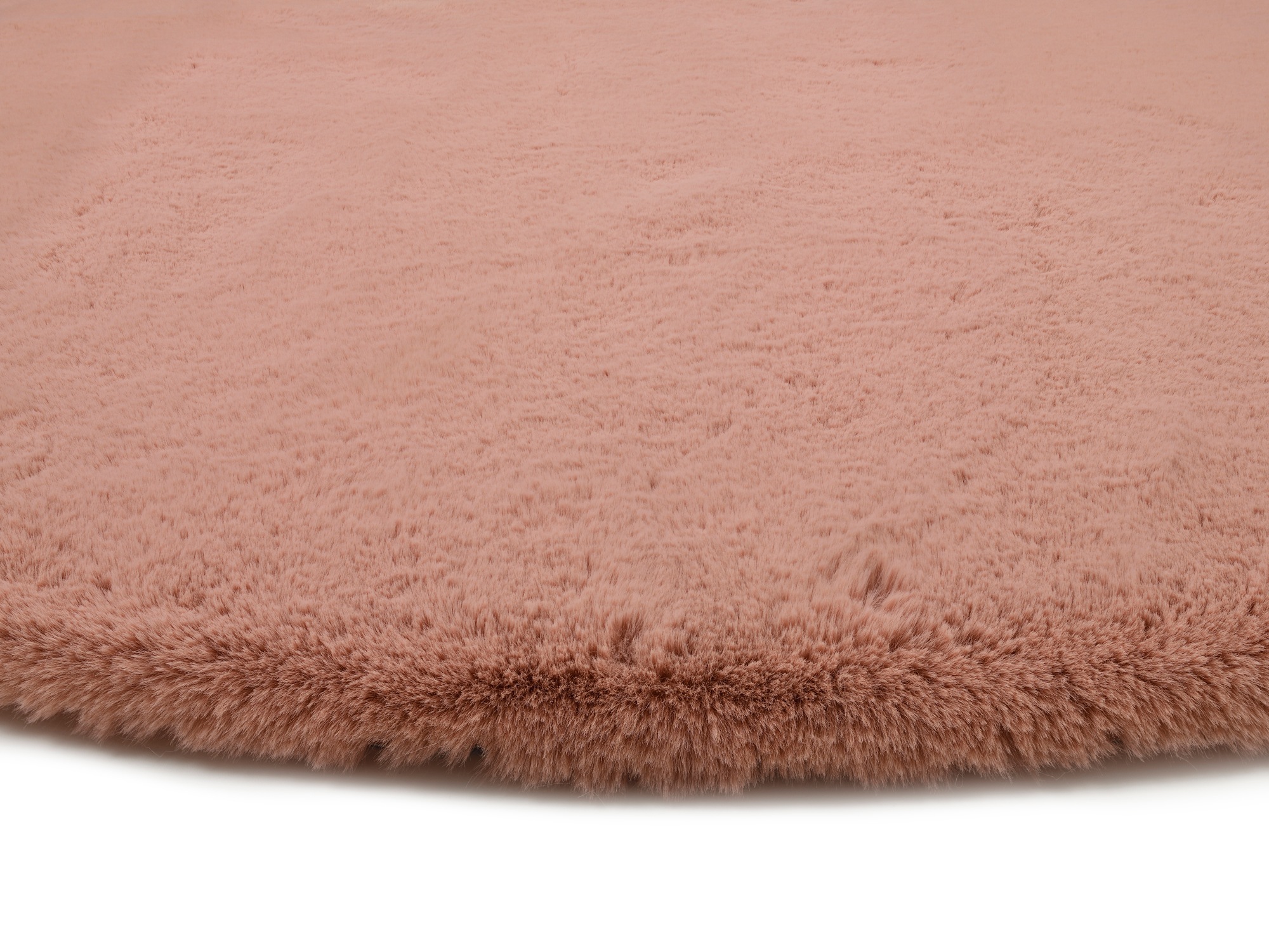 OCI DIE TEPPICHMARKE Teppich »ROCKY SOFT«, rund, 35 mm Höhe, Kunstfell, weich, kuschelig, maschinell gewebt, waschbar