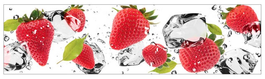 MySpotti Küchenrückwand »profix, Erdbeeren und Eis«