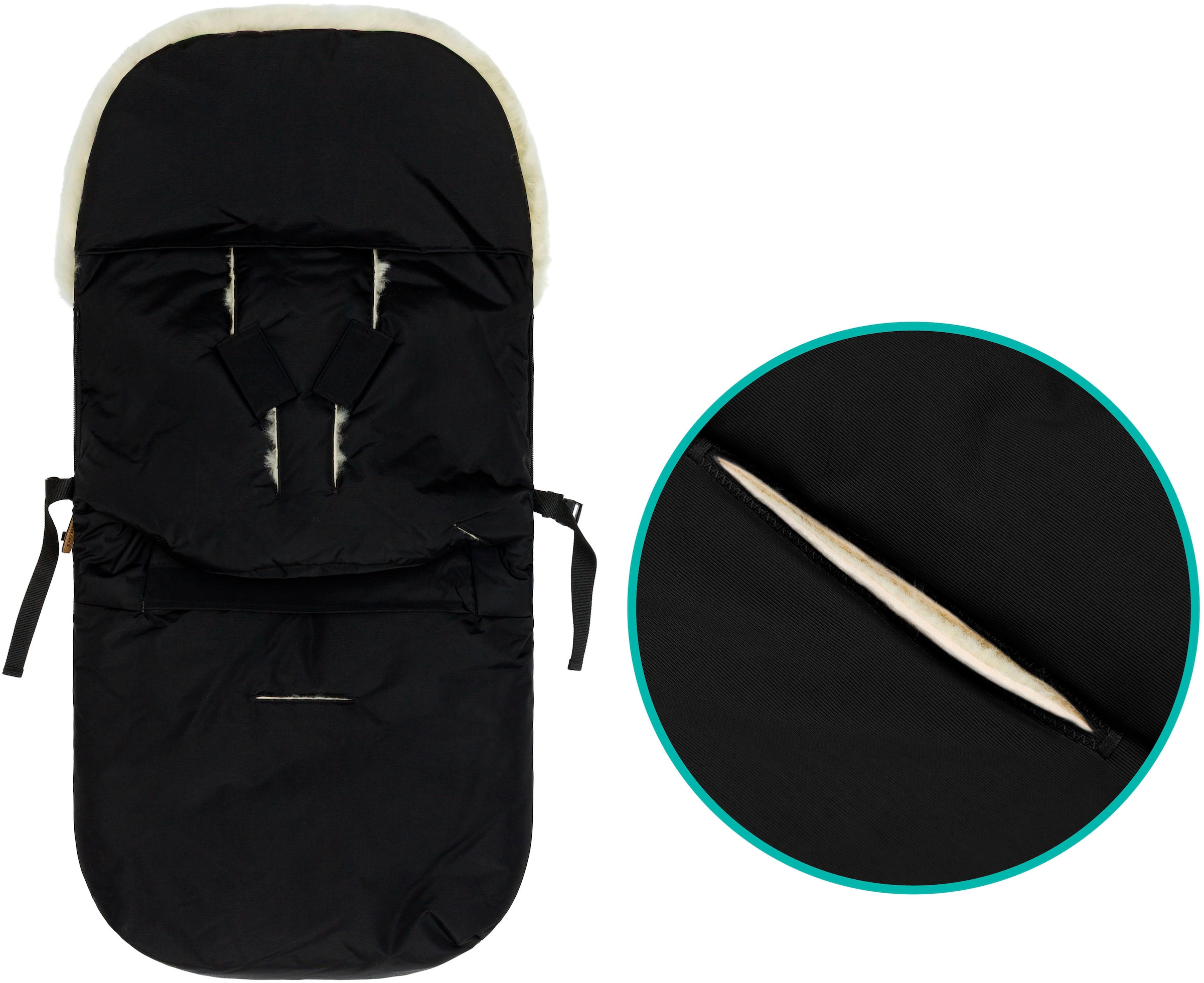 Fillikid Fußsack »Makalu, Lammfellfußsack«