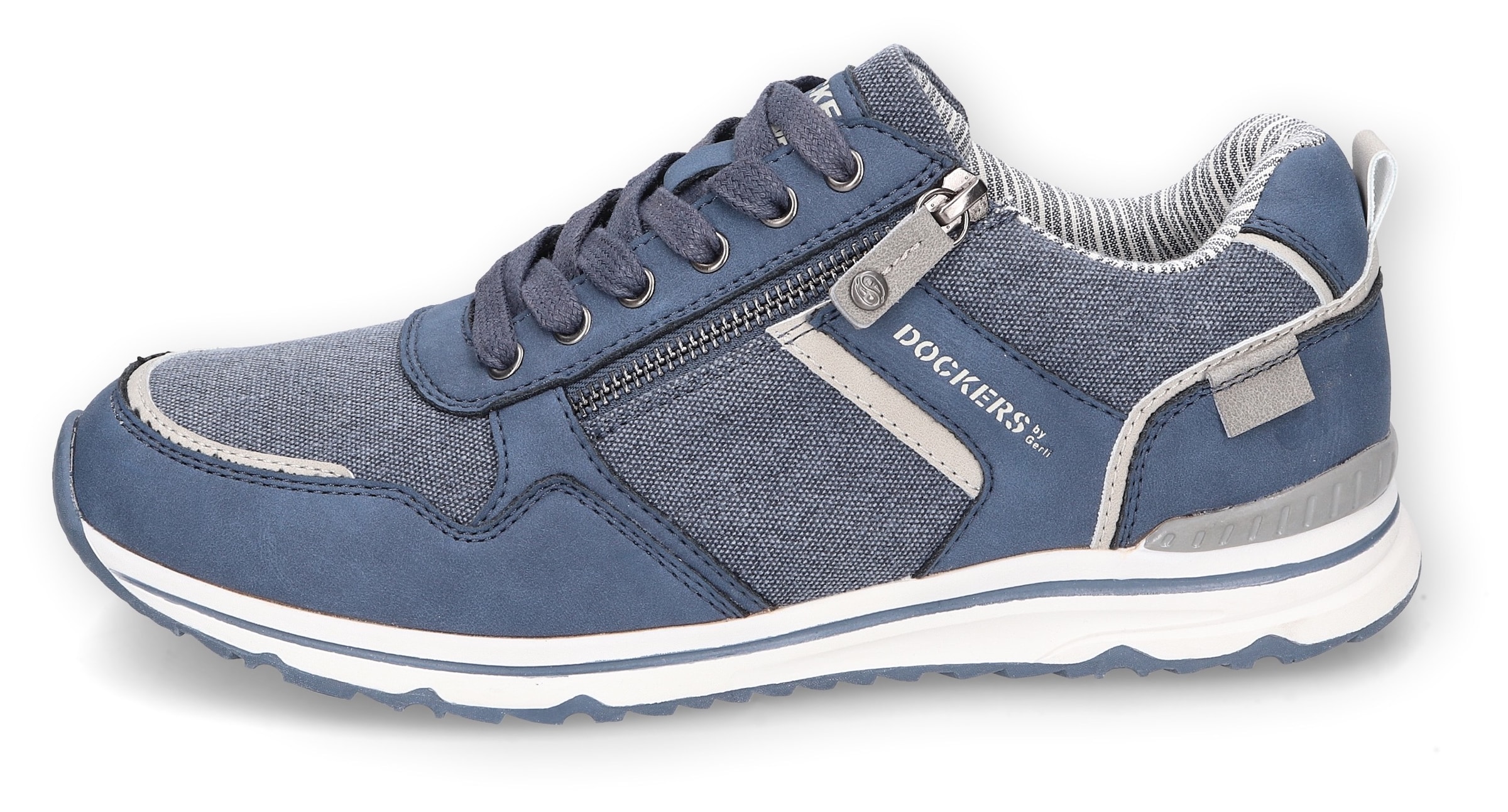 Dockers by Gerli Sneaker, Running Sneaker, Schnürschuh, Freizeitschuh mit Reißverschluss