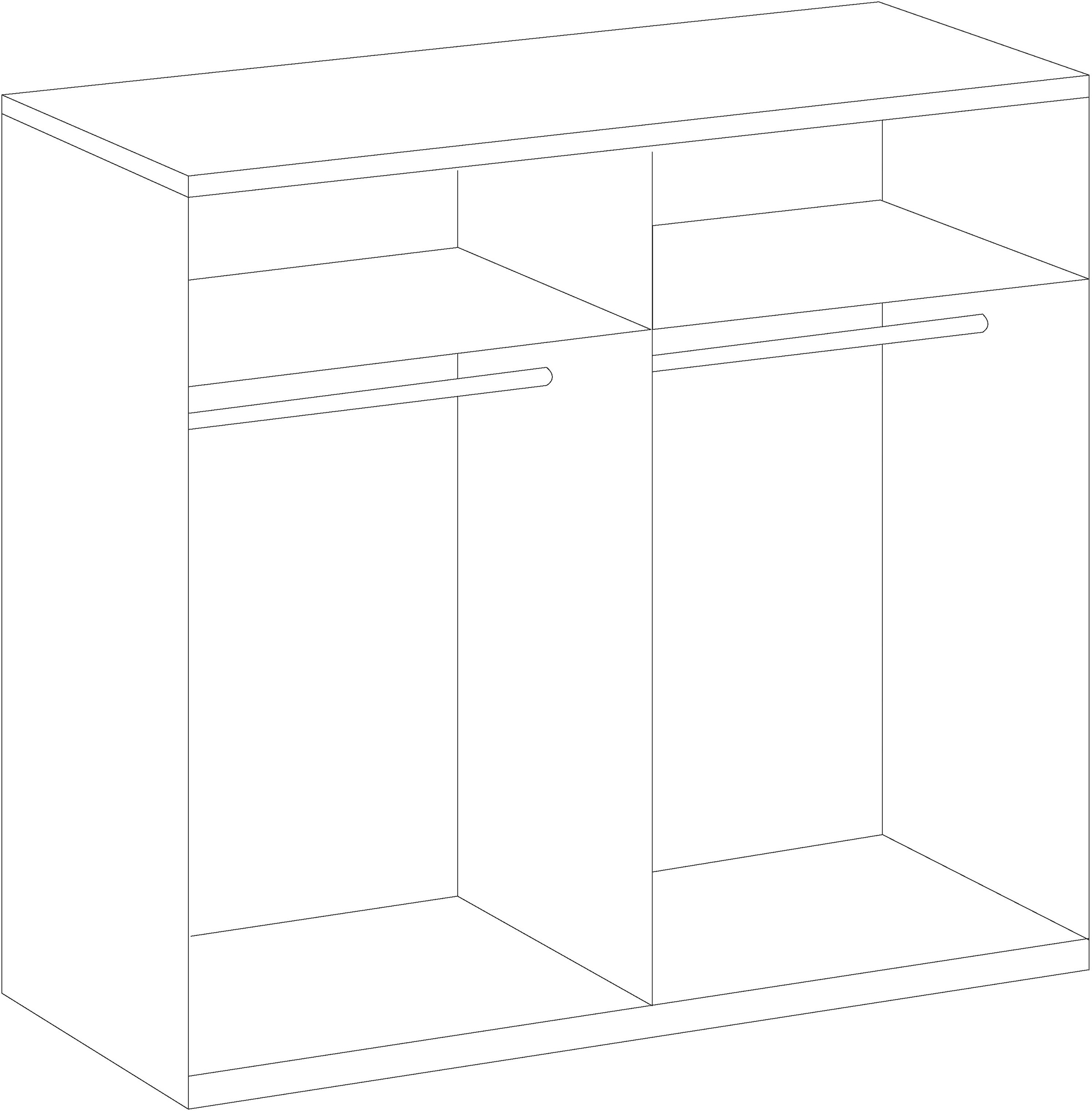 Wimex Kleiderschrank »New York«, in vielen Breiten, 208 oder 236cm hoch