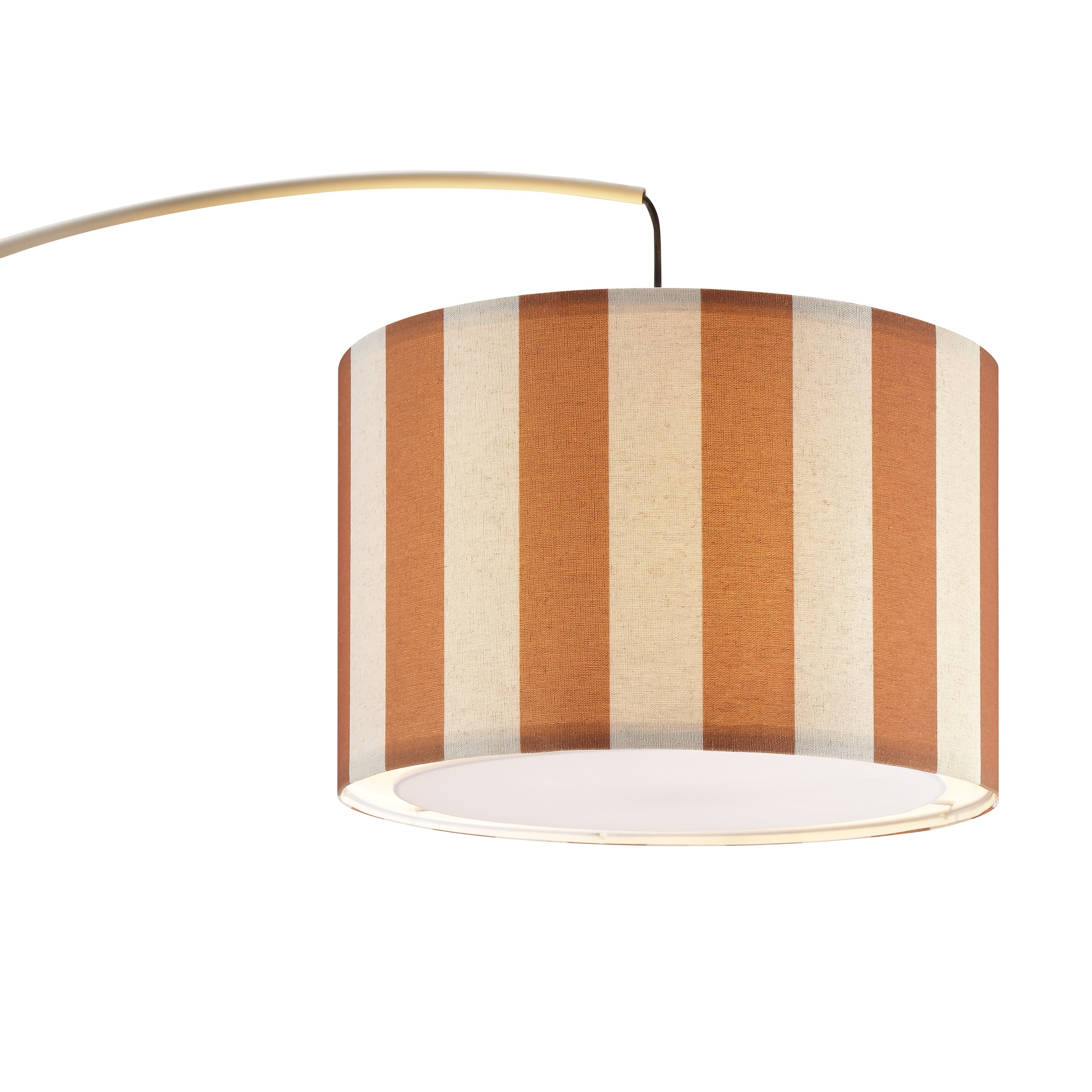 OTTO home Stehlampe »Stellan« E27 1 Stk. Bogenlampe Textilschirm Stoff Ø 36cm, E27, Fußschalter, Bogenleuchte
