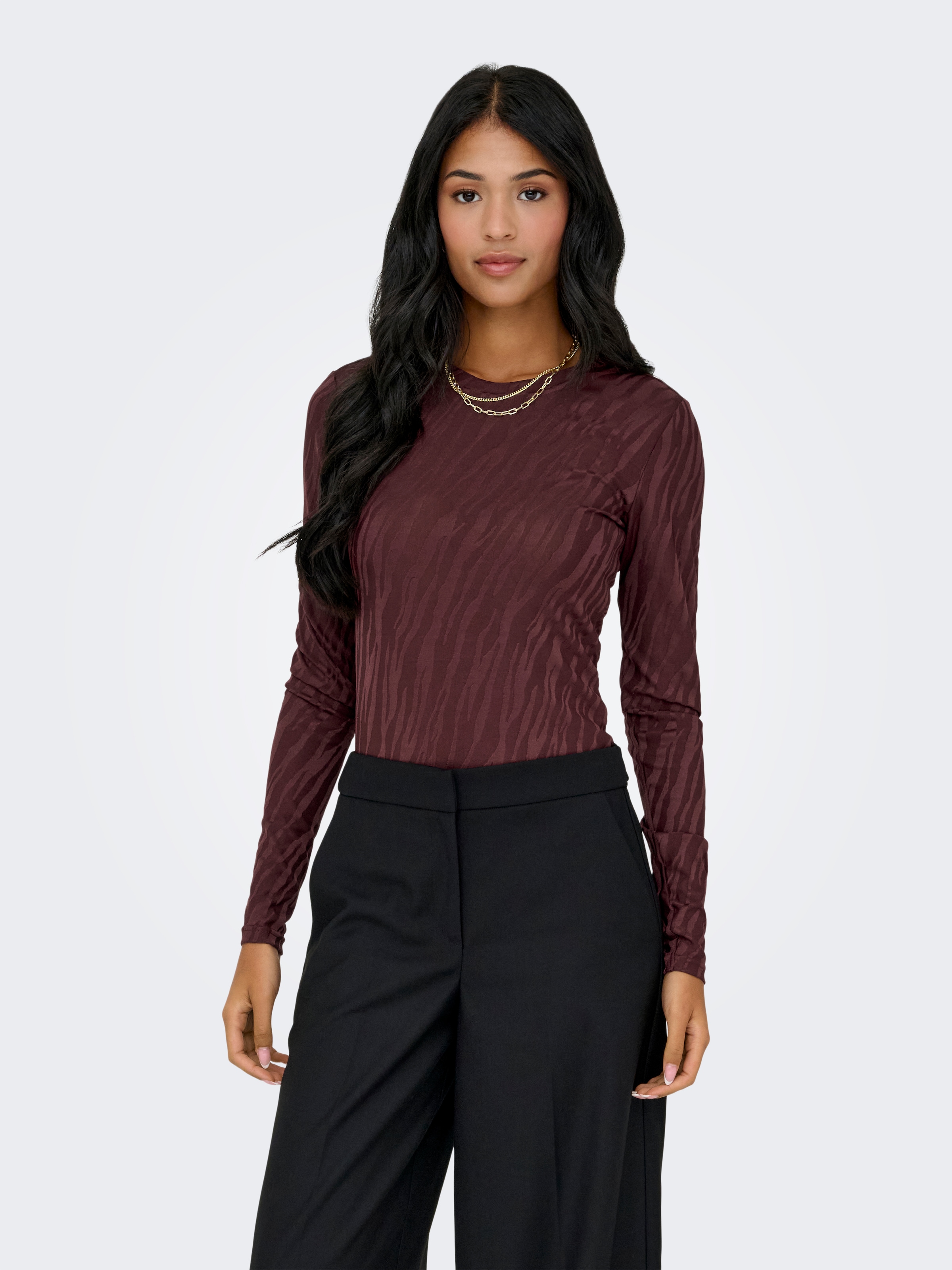 ONLY Langarmshirt »ONLZELE L/S ROUNDNECK TOP JRS«