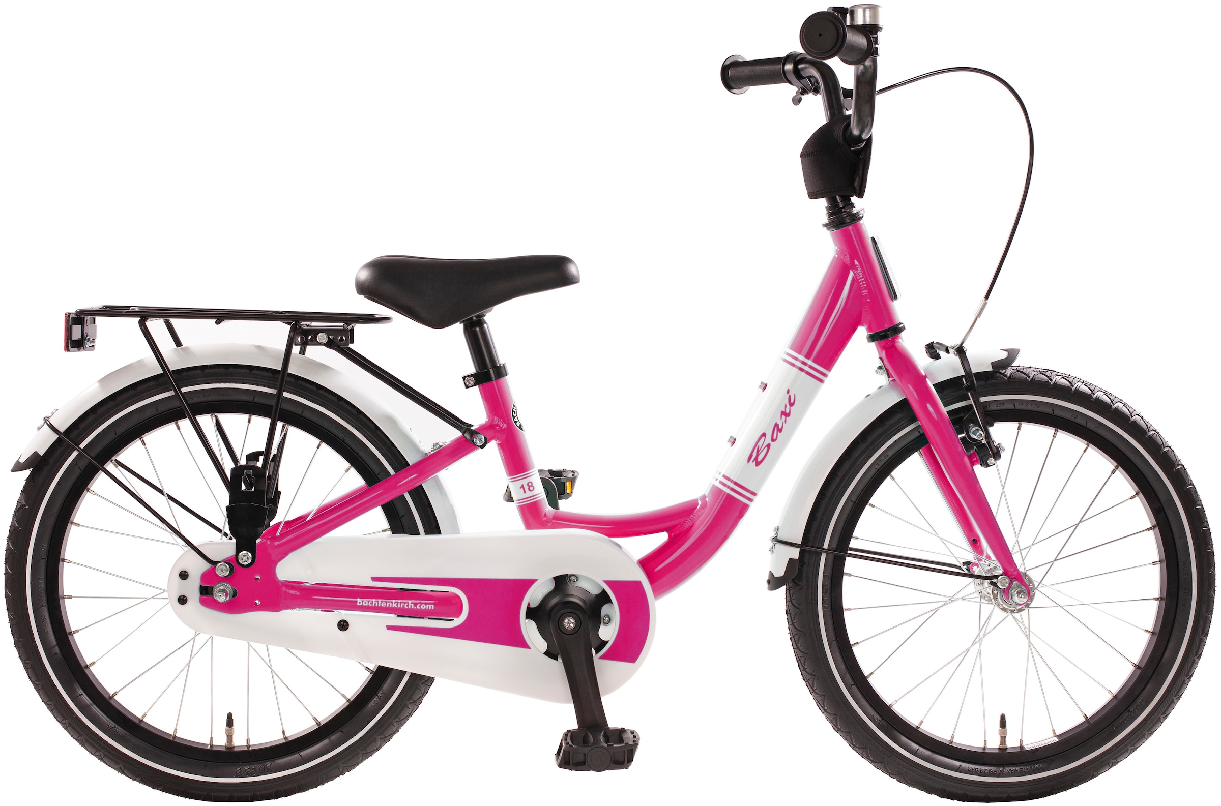 Kinderfahrrad »18" Baxi - pink«, 1 Gang, ohne Schaltung, (Packung), Alu Kinderfahrrad...