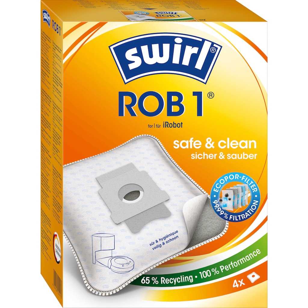 Swirl Staubsaugerbeutel »ROB 1®«, (Packung)