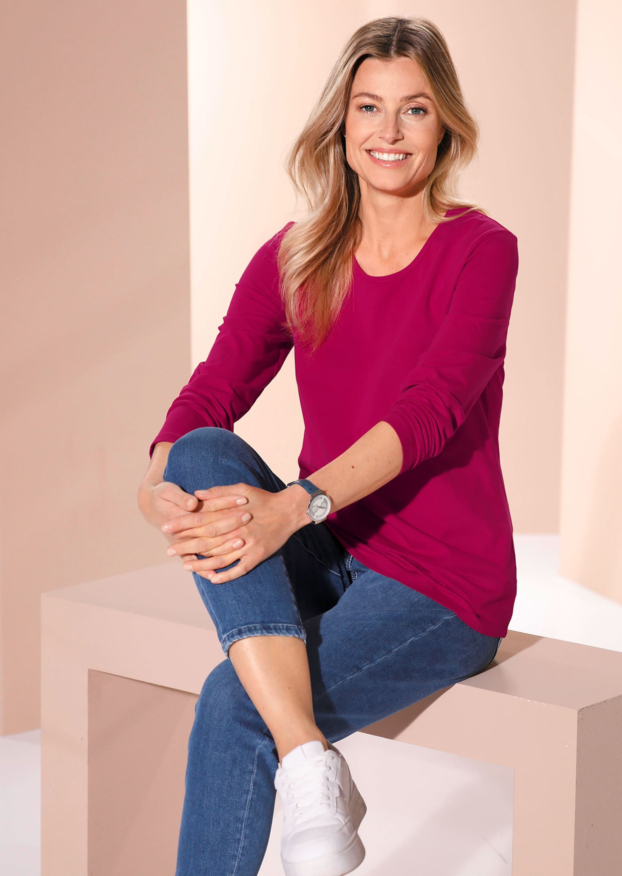 GOLDNER Kurzarmshirt »Langarmshirt im 3er-Pack« keine/nicht relevant