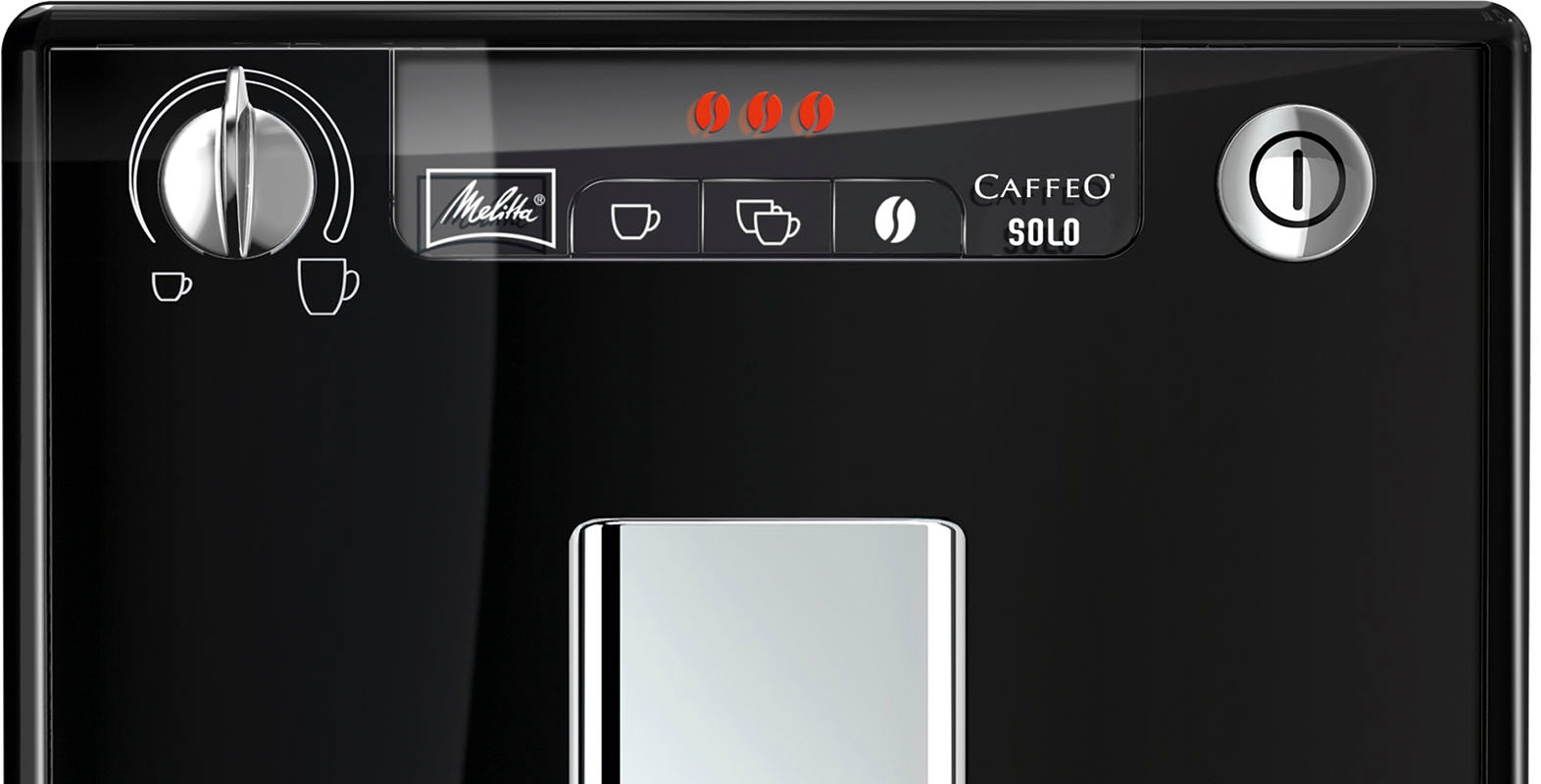 Melitta Kaffeevollautomat »Solo® E950-201, schwarz«, Perfekt für Café crème  & Espresso, nur 20cm breit jetzt online bei OTTO