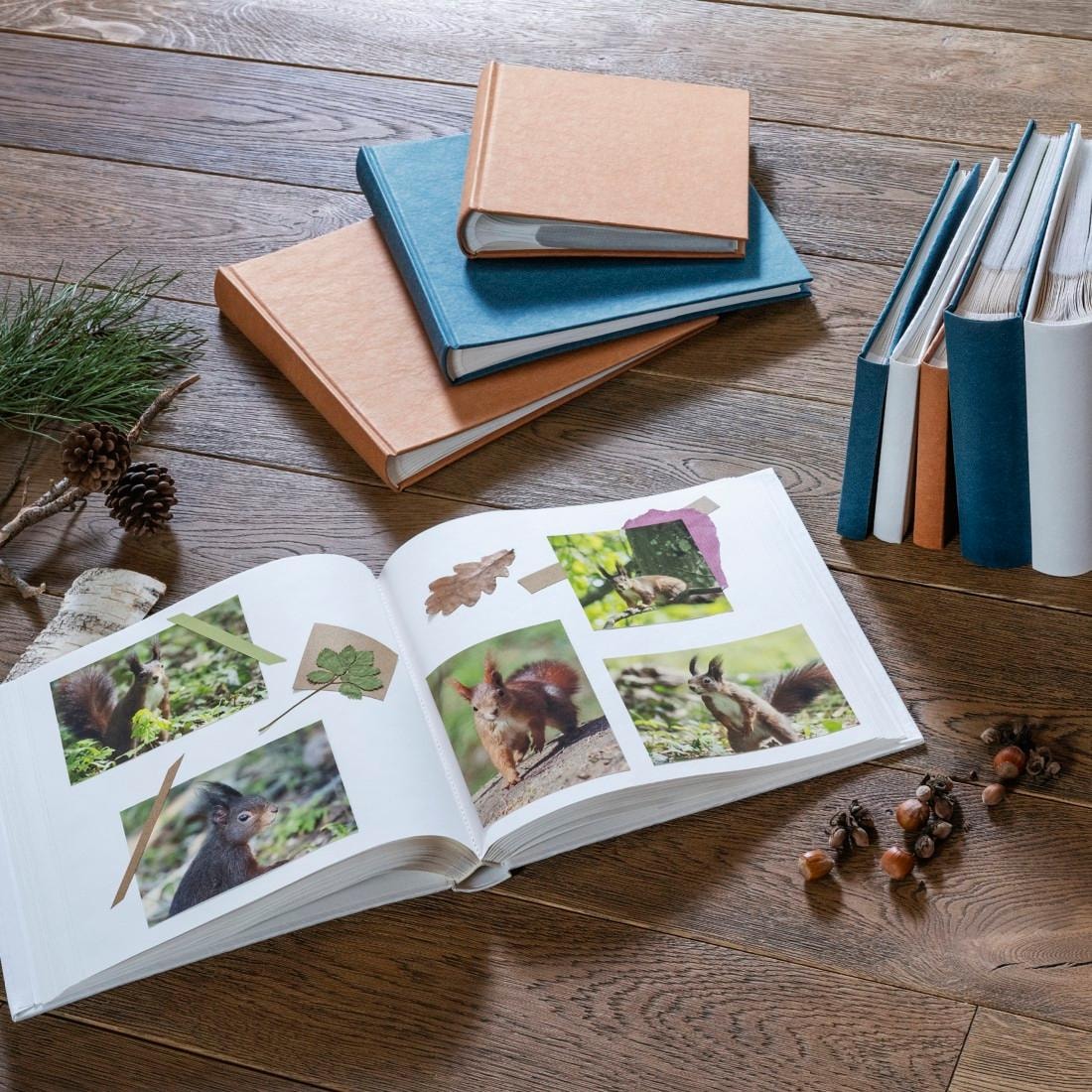 Hama Fotoalbum »Fotoalbum Buch Album, Bildformat 24x17 cm, 36 weiße Seiten, Bilderbuch«, Zum Selber Einkleben, Selbstgestalten, elegantes Design