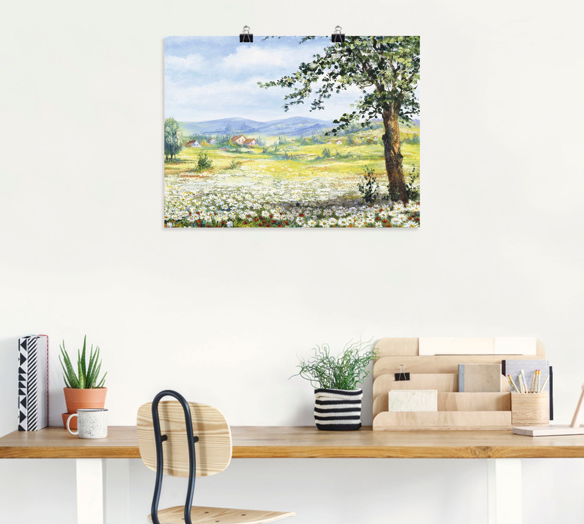 Artland Wandbild »Margeritenfeld«, Wiesen & Bäume, (1 St.), als Poster, Wandaufkleber in verschied. Größen
